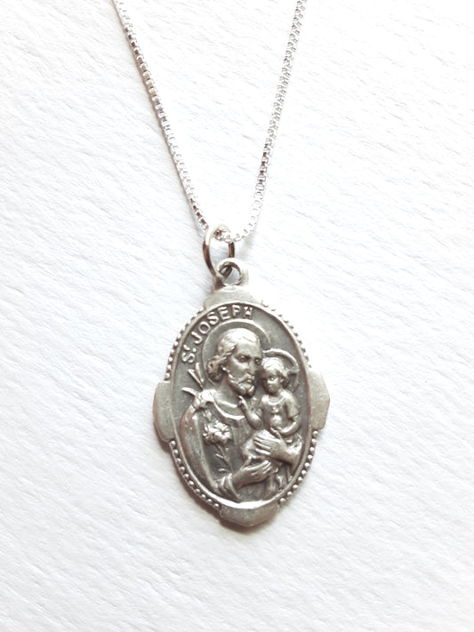 Saint Joseph Medal Necklace