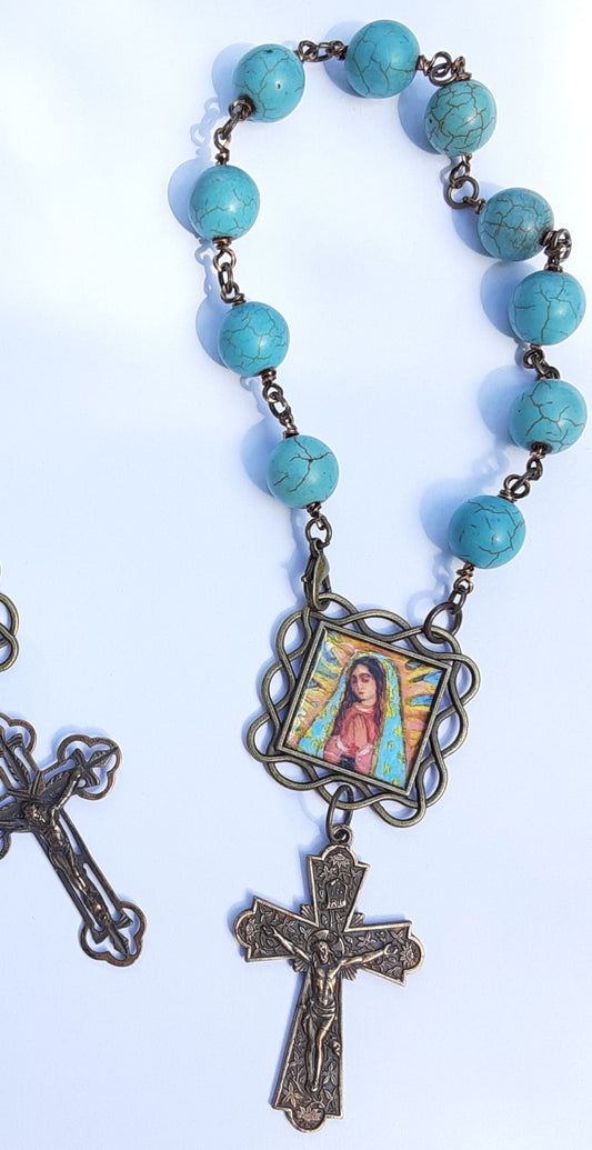 Blue Guadalupe Single Decade Rosary