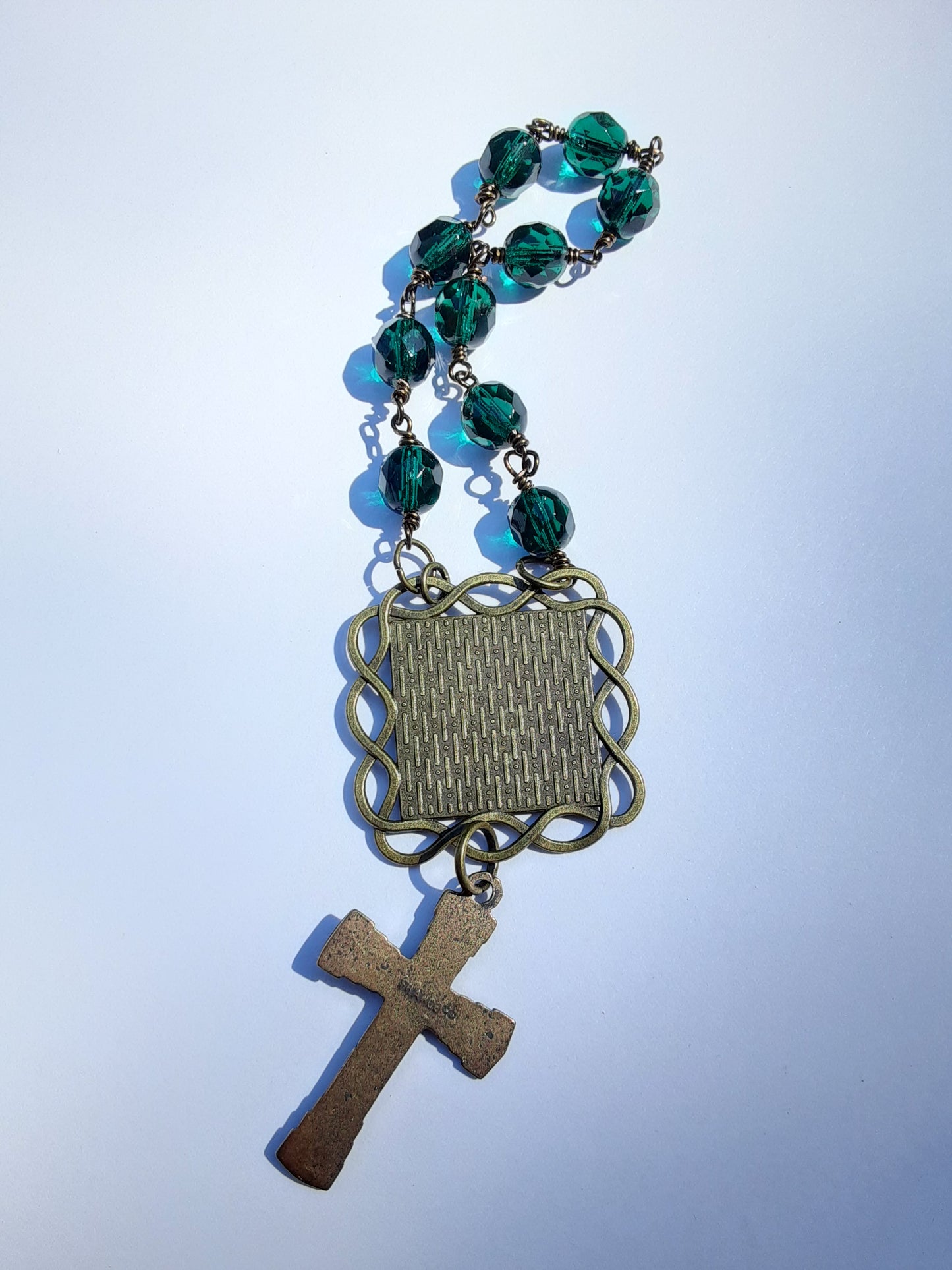 Our Lady of Guadalupe Dark Green Single Decade Rosary