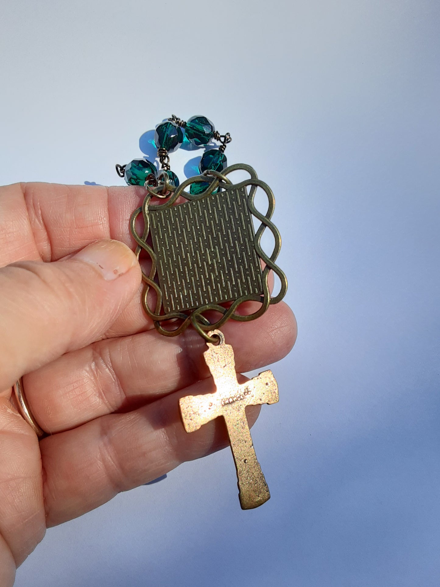 Our Lady of Guadalupe Dark Green Single Decade Rosary