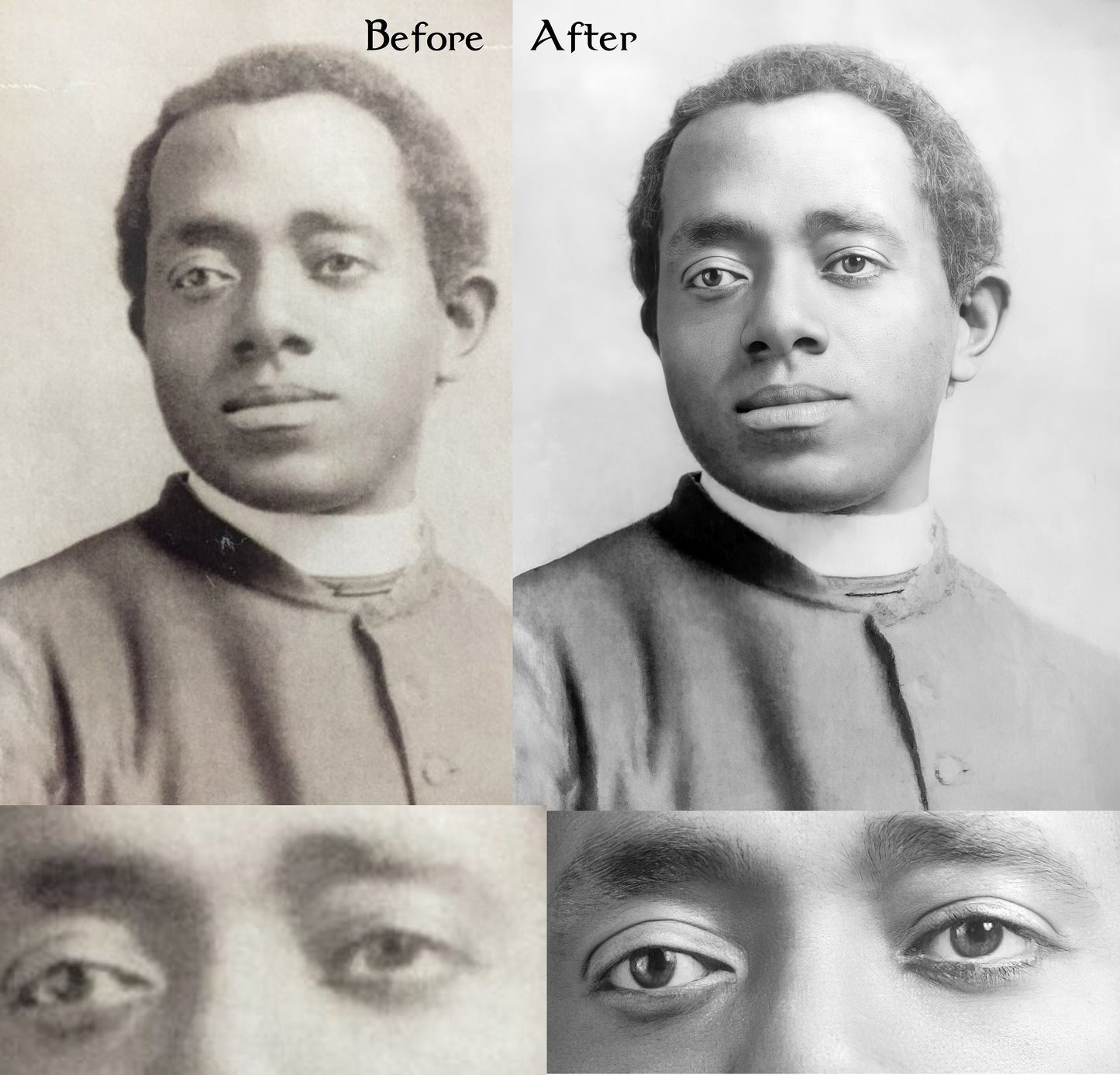 Ven. Augustus Tolton – Exclusive AI-Restored Photo! – 3 sizes – Vintage Catholic Art
