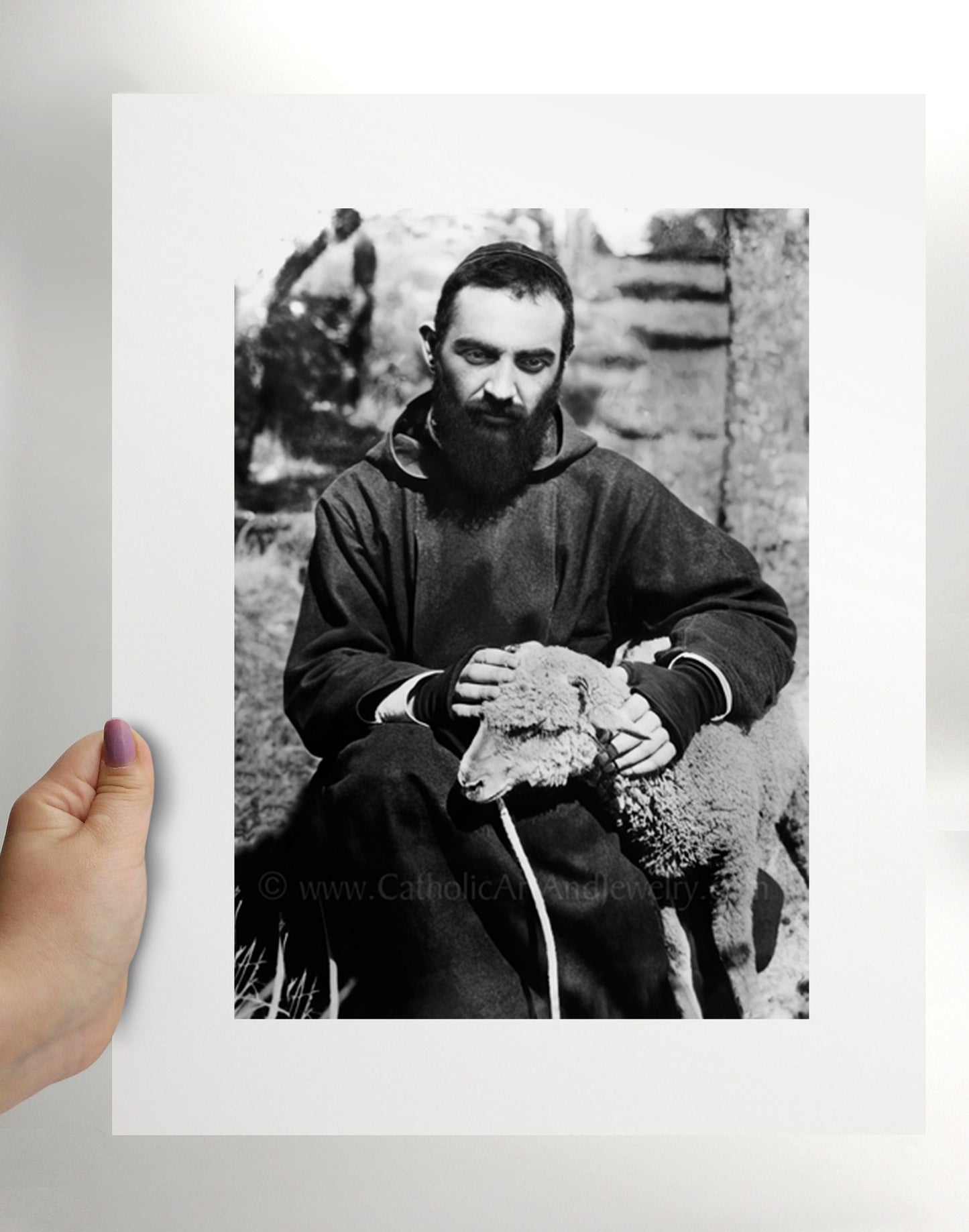 St. Padre Pio – Exclusive Photo Restoration – 3 sizes – Catholic Art Print – Archival Quality