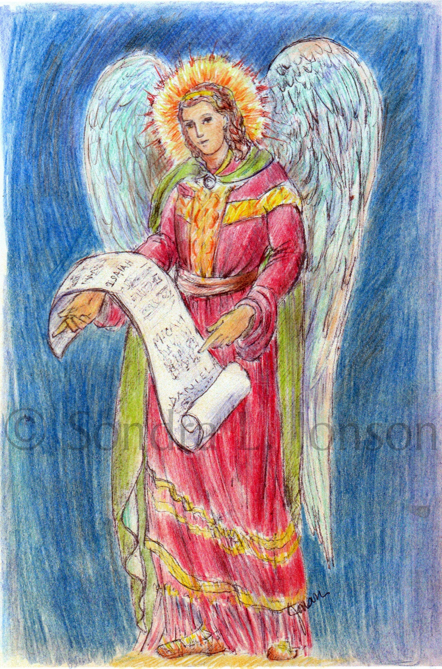 Gabriel - Sondra Jonson Catholic Art Print