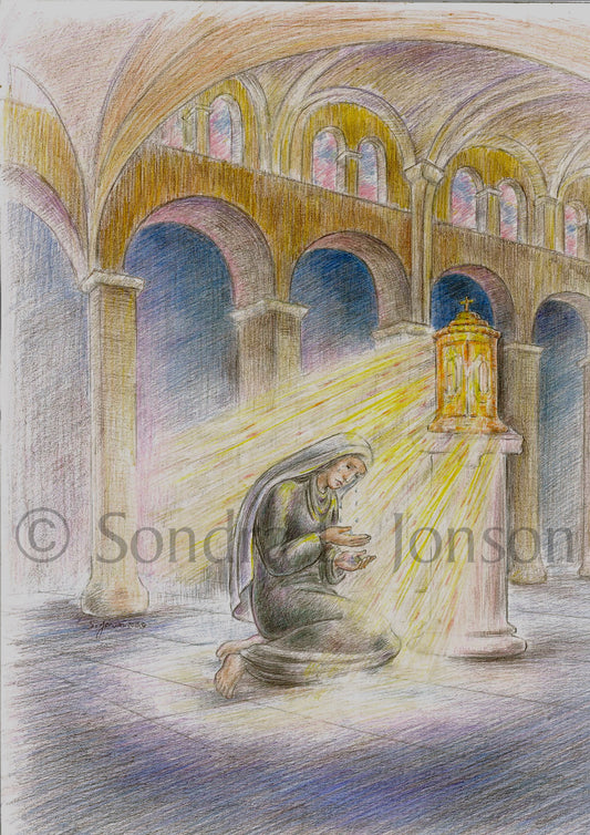 Saint Monica - Sondra Jonson Catholic Art Print