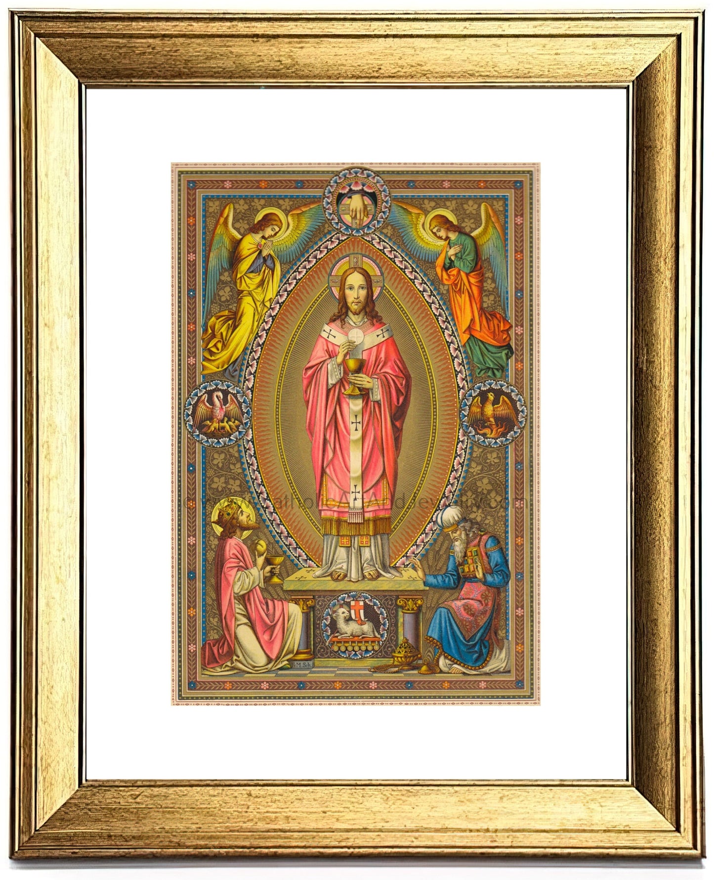 Christ the High Priest by Max Schmalzl, from a Roman Missal – Catholic Art Print – Archival Quality