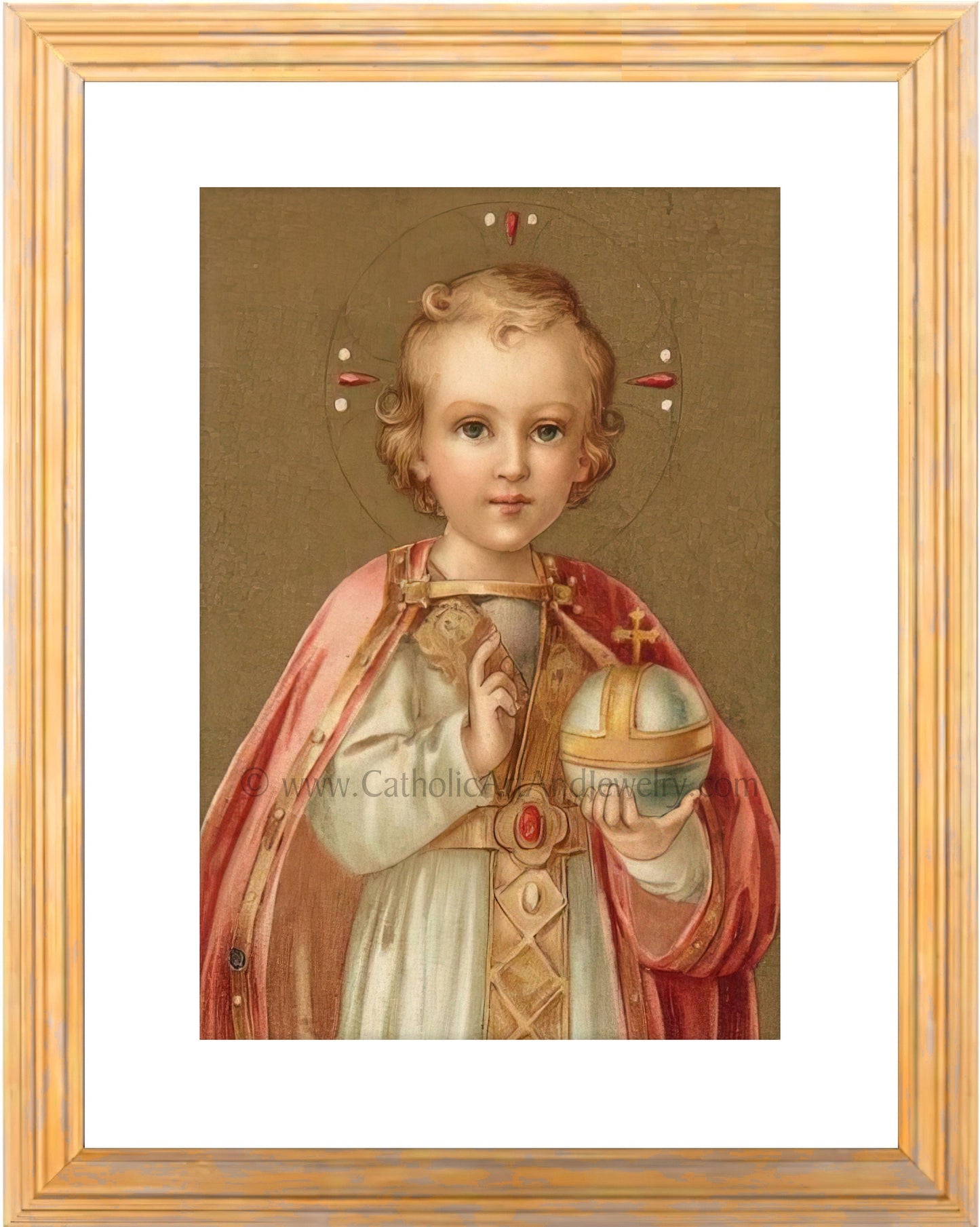 Infant of Prague – based on a Vintage Holy Card – Catholic Art Print