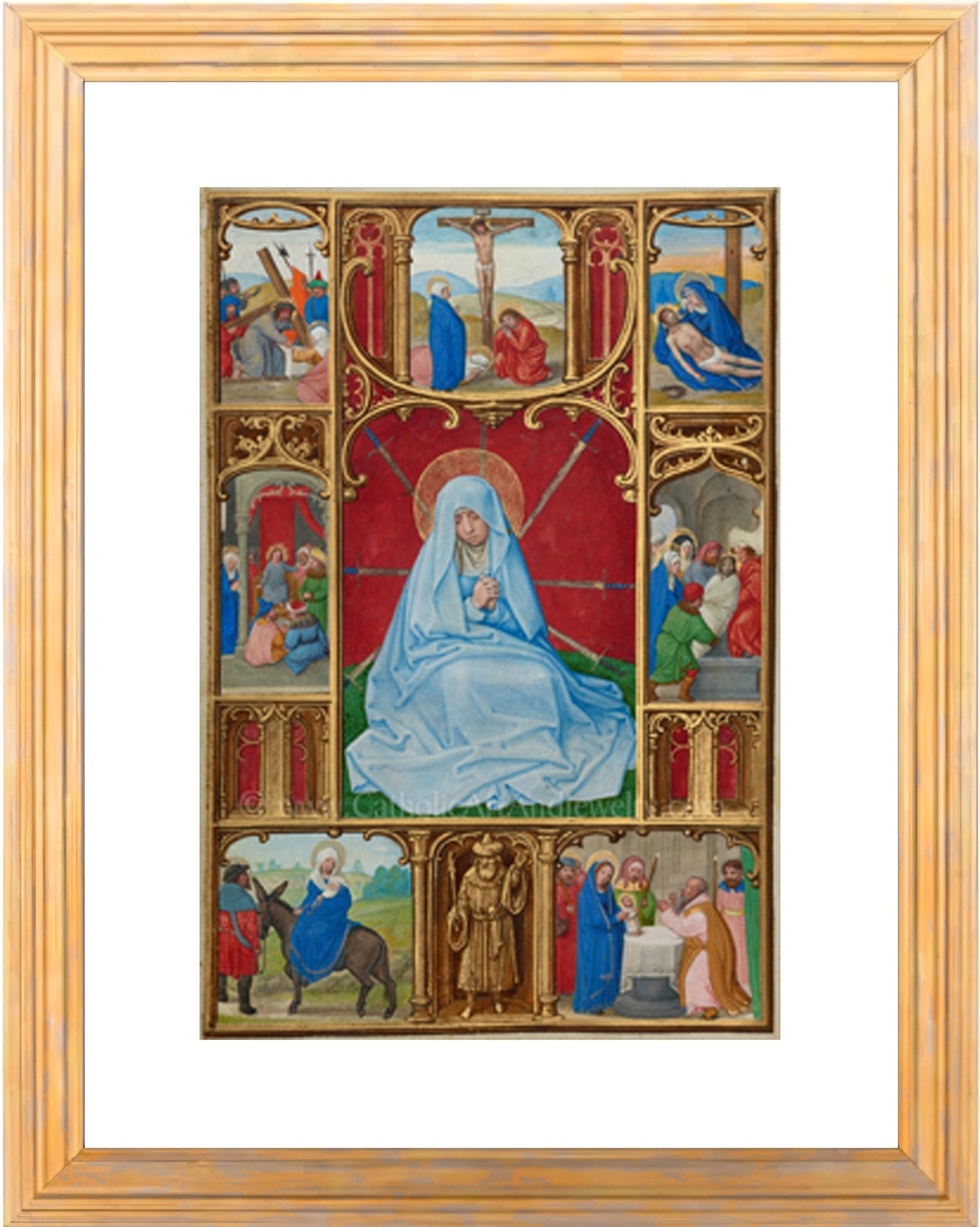 Seven Sorrows of Mary – 3 Sizes – Catholic Art Print