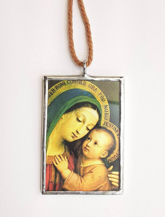 Christmas Ornament Our Lady of Good Counsel Madonna and Child