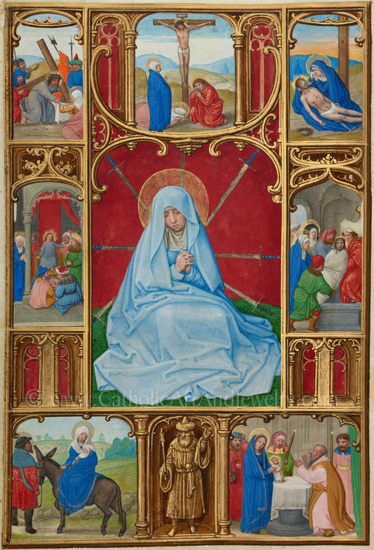 Seven Sorrows of Mary – 3 Sizes – Catholic Art Print