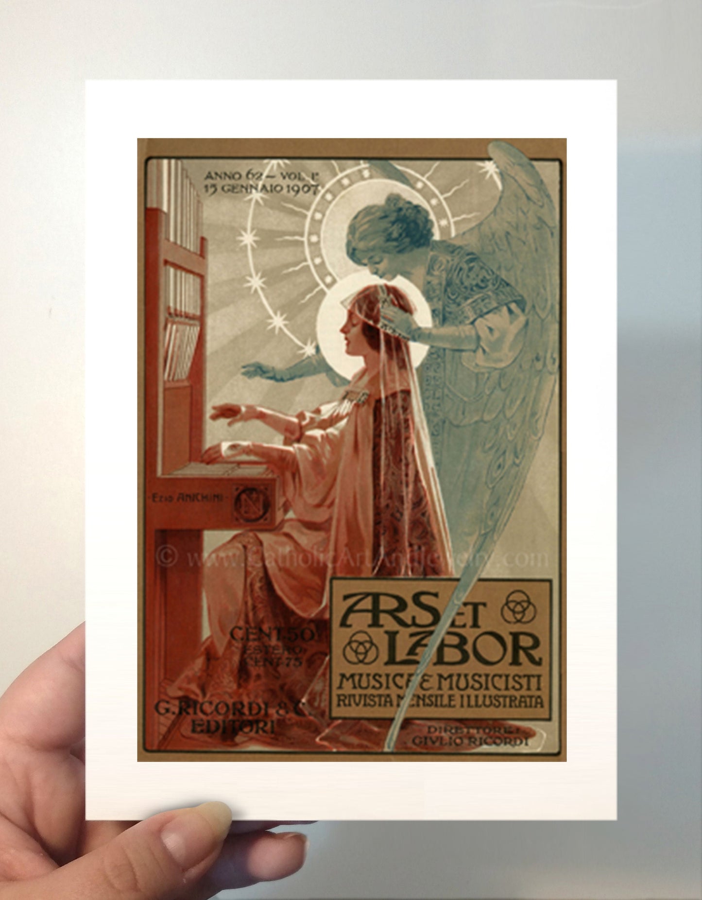 St. Cecilia – 3 sizes – by Ezio Anichini – Saints Mentioned in Mass – Confirmation Gift