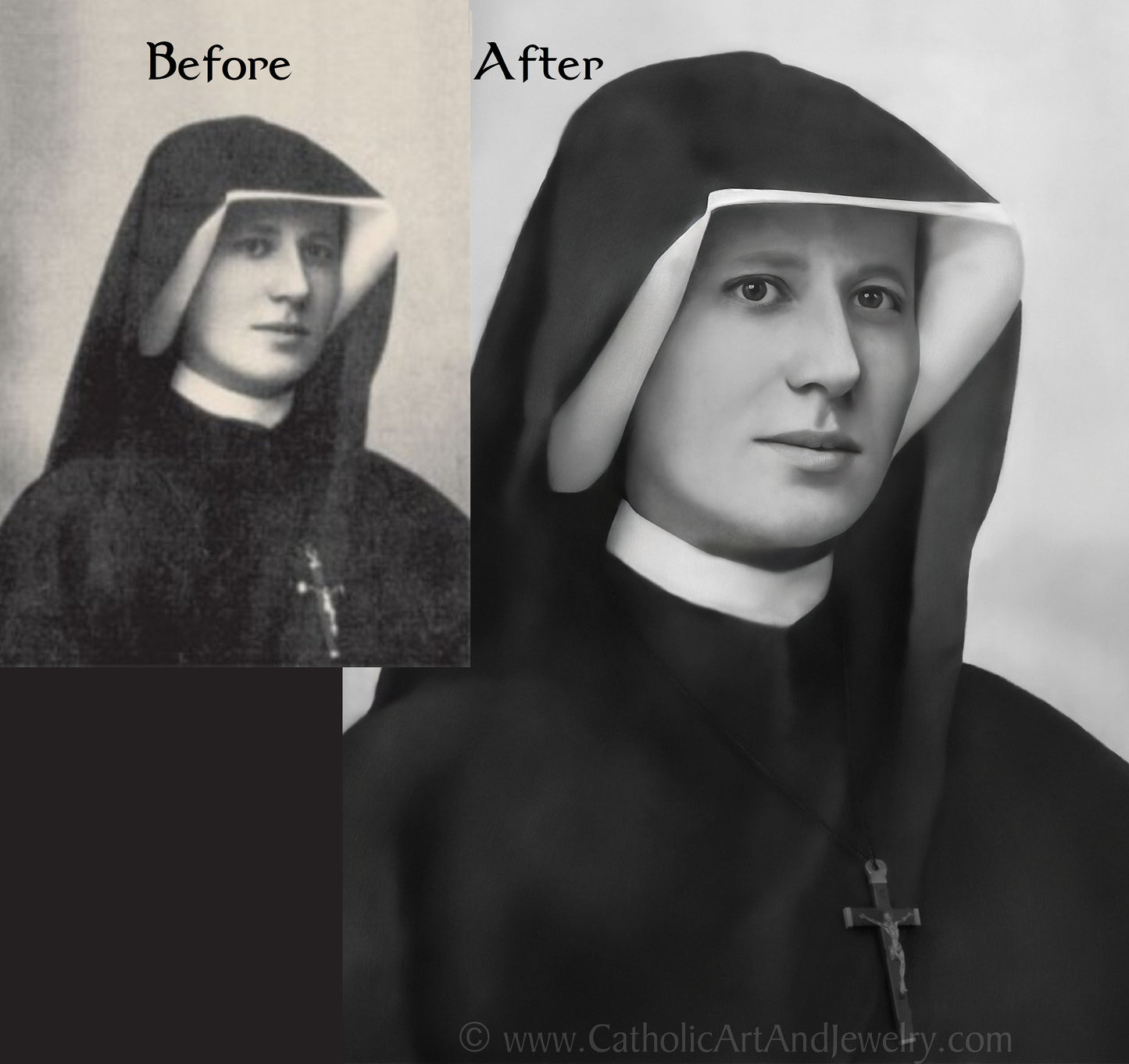 St. Faustina Younger – Exclusive Photo – Catholic Art Print – Archival Quality – Catholic Gift – Polish Saint – Divine Mercy – Devotion