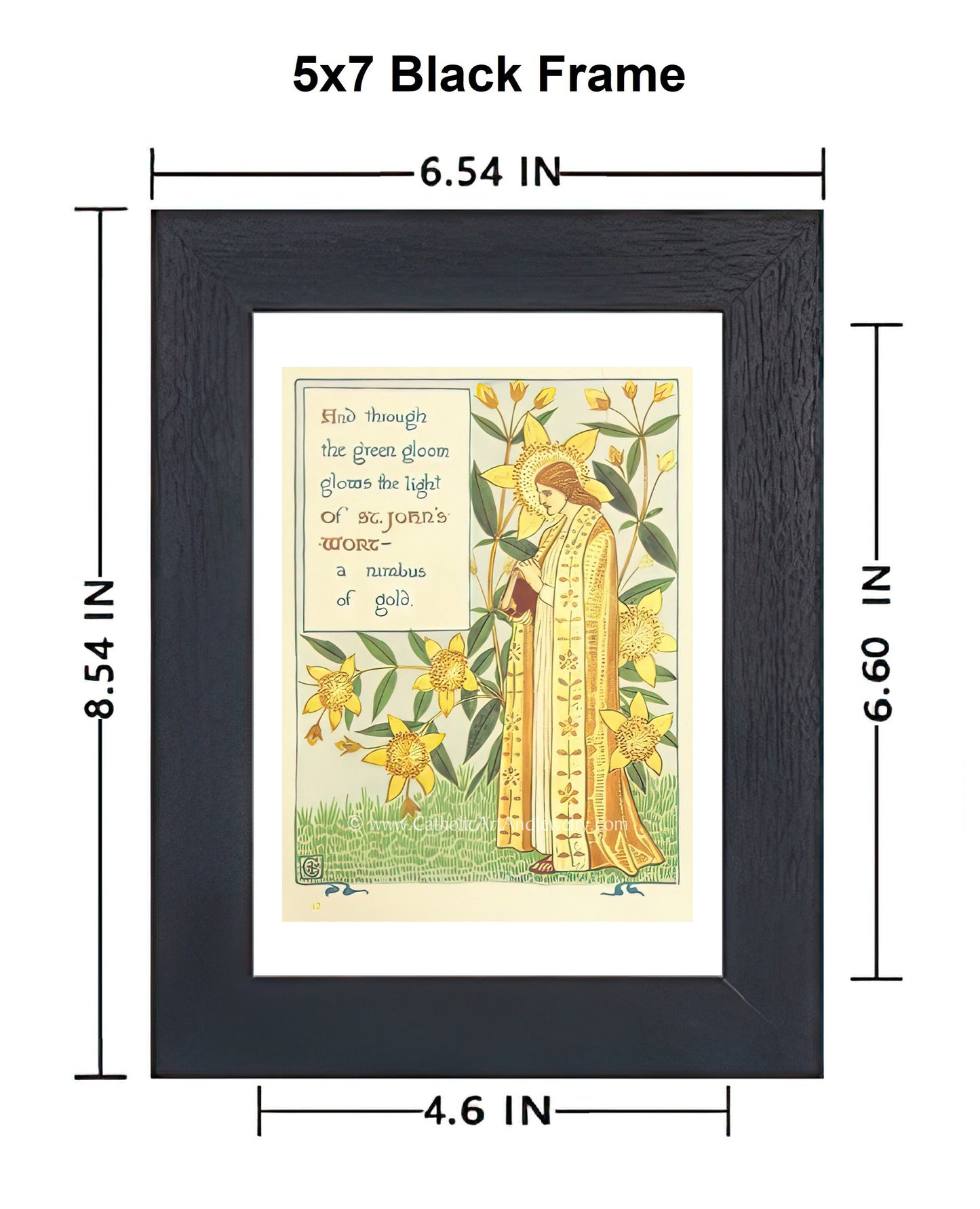 St. John’s Wort – Catholic Art Print – Catholic Gift