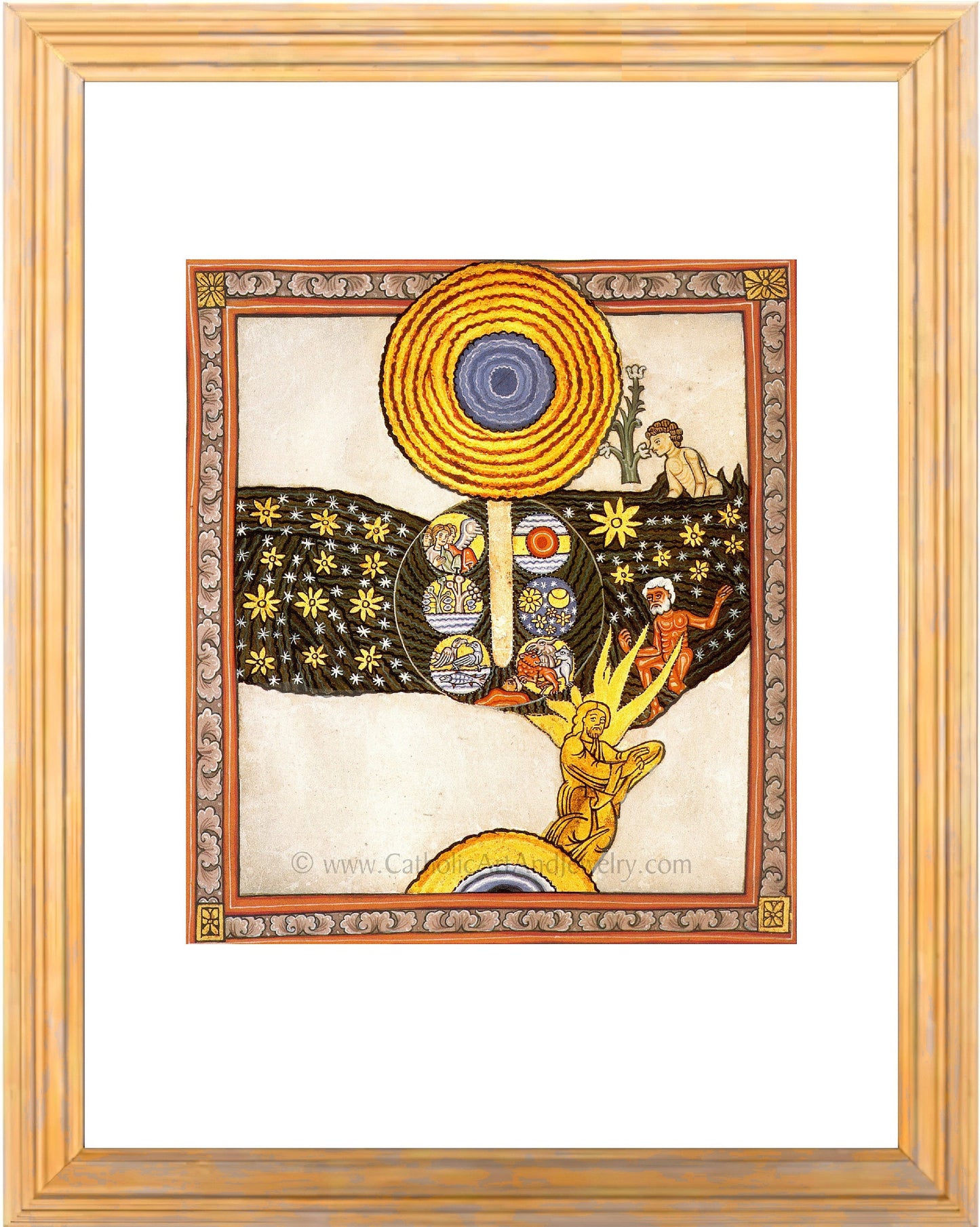 Hildegard of Bingen's Art: The Redeemer – 3 sizes – circa 1150 A.D. – Medieval Catholic Art Print – Archival Quality