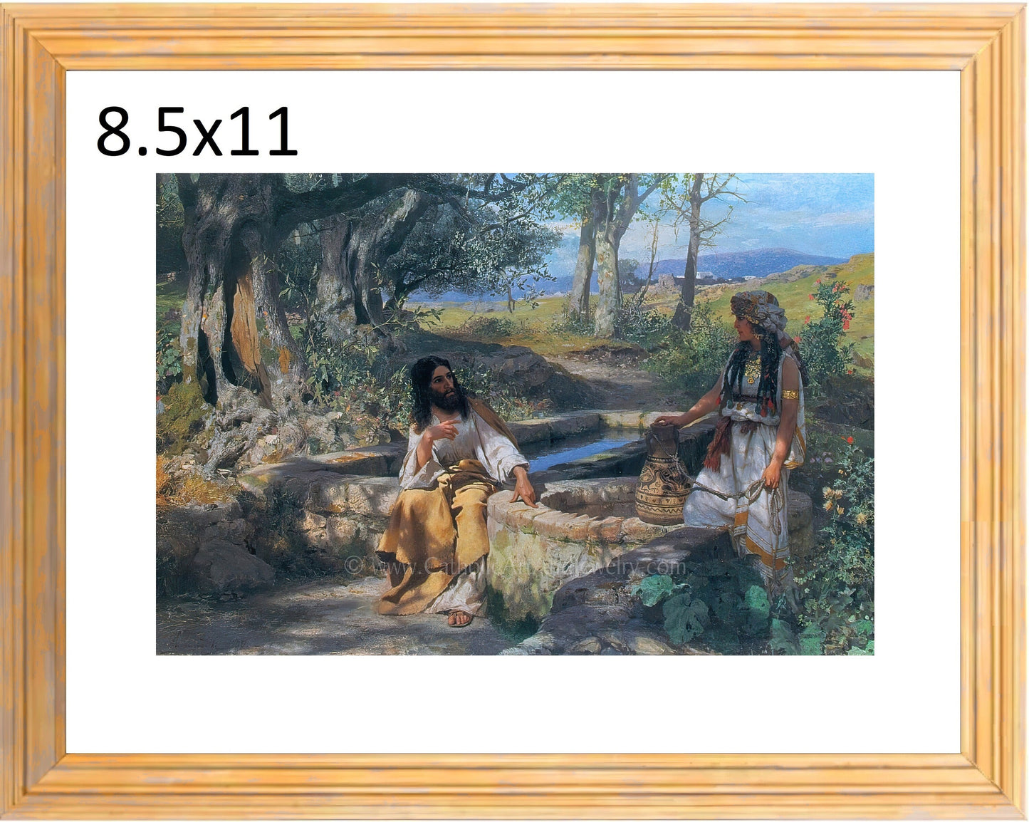 Martha and Mary with Jesus – 4 sizes – Henryk Siemiradzki – Catholic Art Print