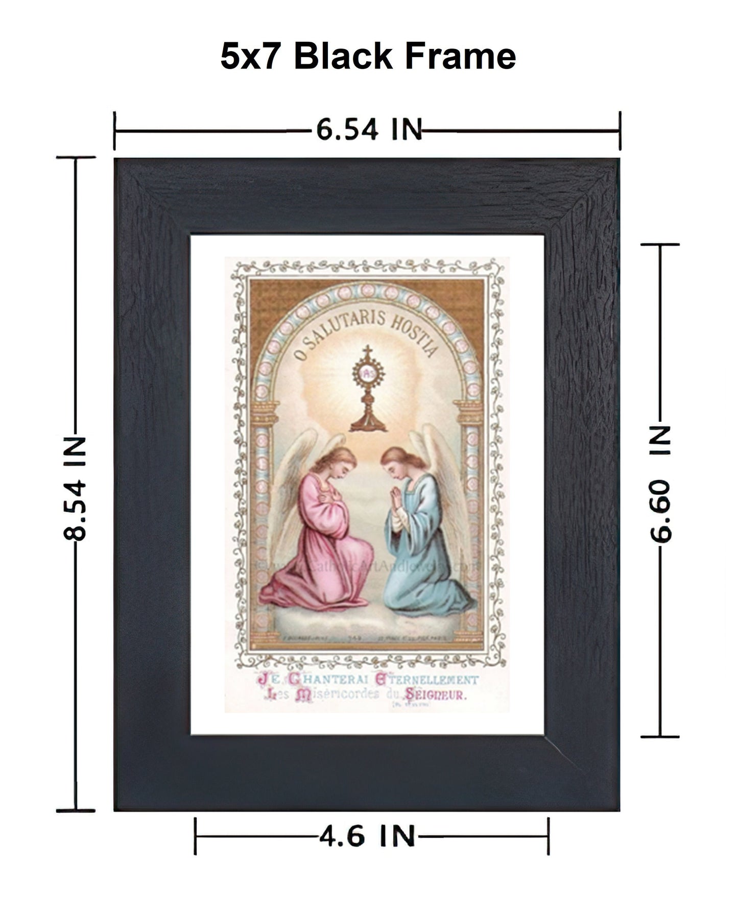 O Salutaris Hostia – O Saving Victim – 2 sizes based on a Vintage Holy Card – Catholic Art Print – Archival Quality