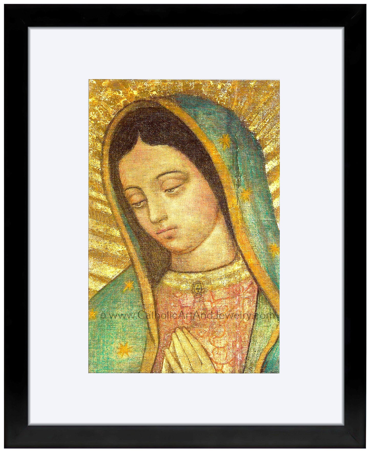 Our Lady of Guadalupe – Close-up – 3 sizes – Catholic Art Print – Archival Quality