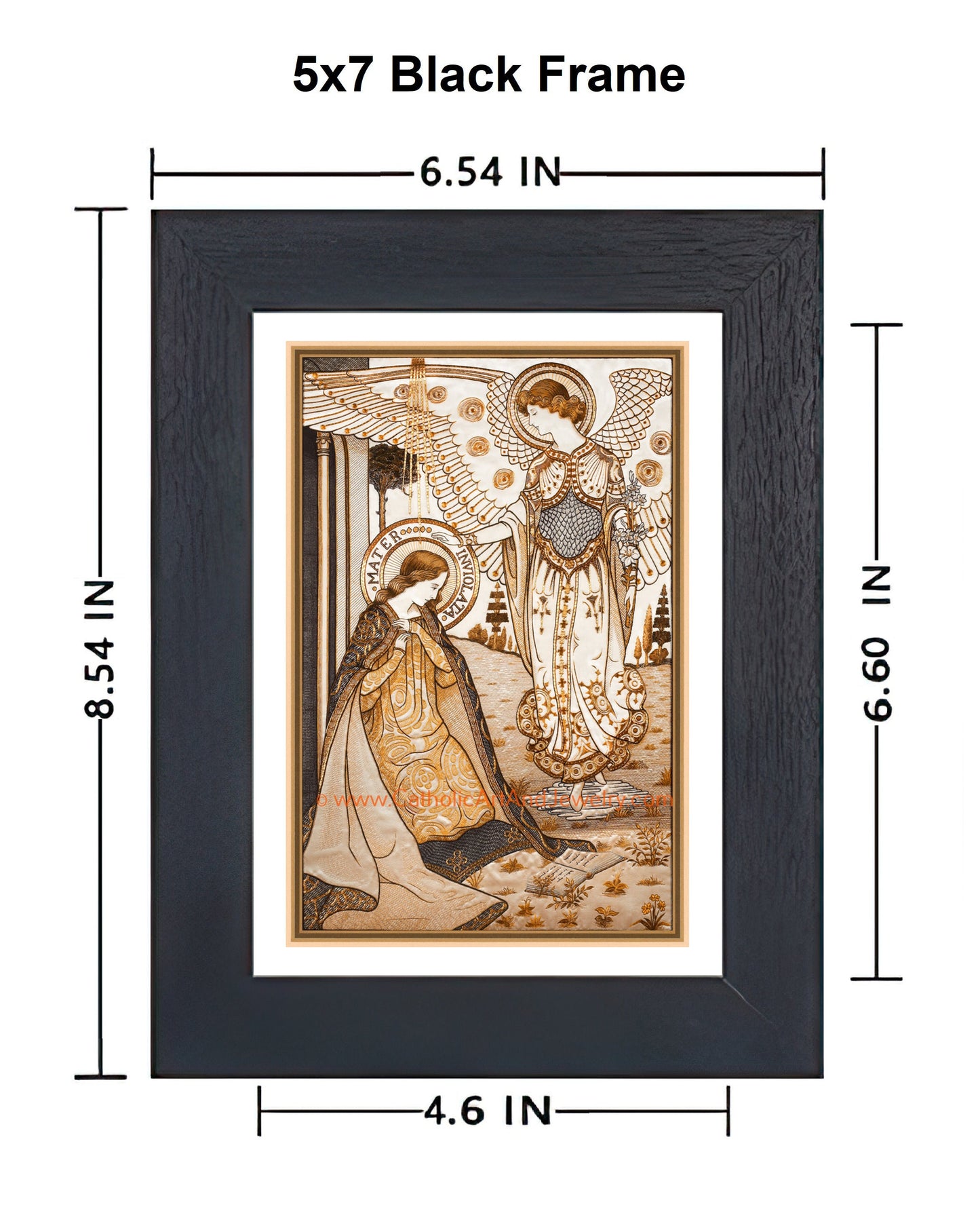 The Annunciation – Mater Inviolata – Embroideries – Vintage Catholic Art Print – Archival Quality