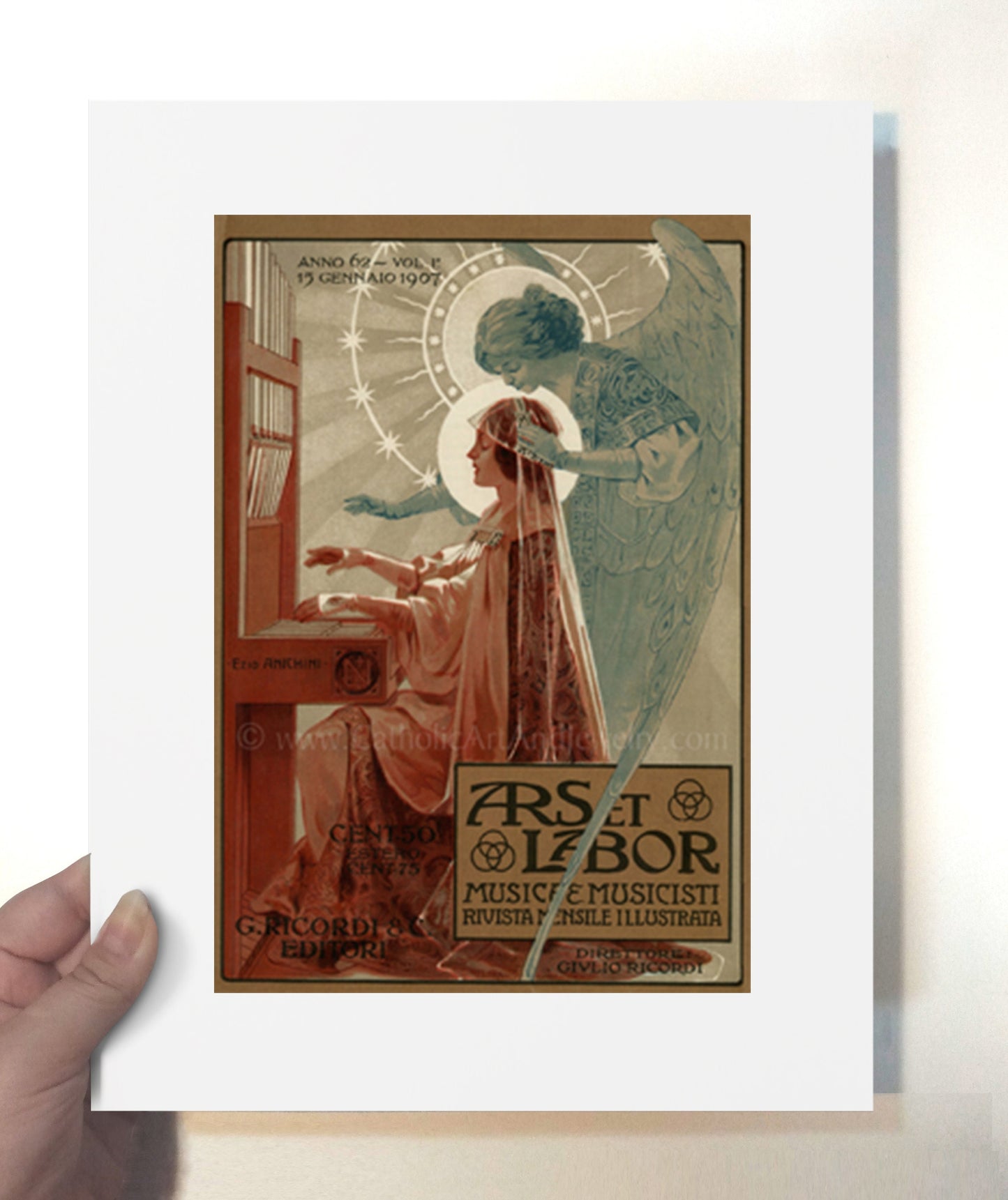 St. Cecilia – 3 sizes – by Ezio Anichini – Saints Mentioned in Mass – Confirmation Gift