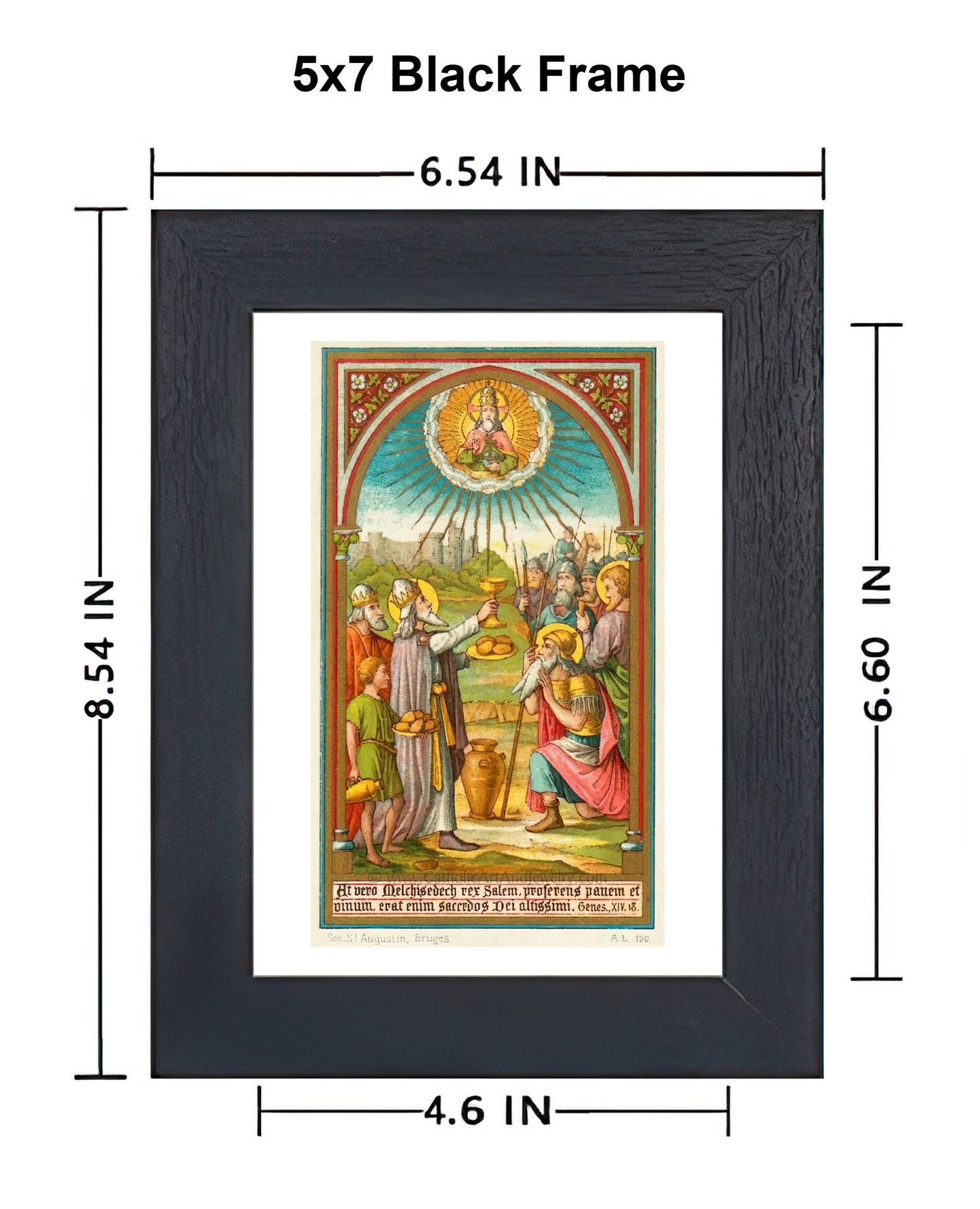 Melchizedek – 3 sizes – Based on an Antique Holy Card – Catholic Art Print – Catholic Gift – Gift for Priest – Archival Quality
