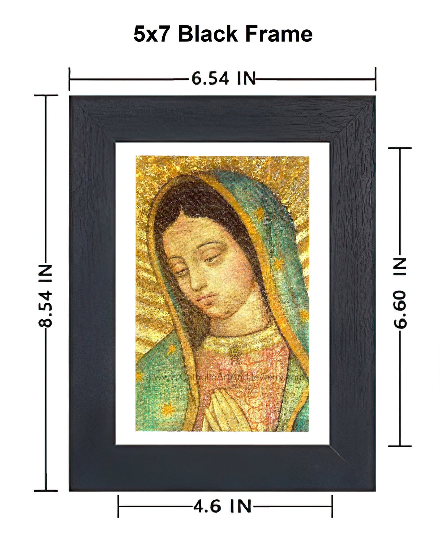 Our Lady of Guadalupe – Close-up – 3 sizes – Catholic Art Print – Archival Quality