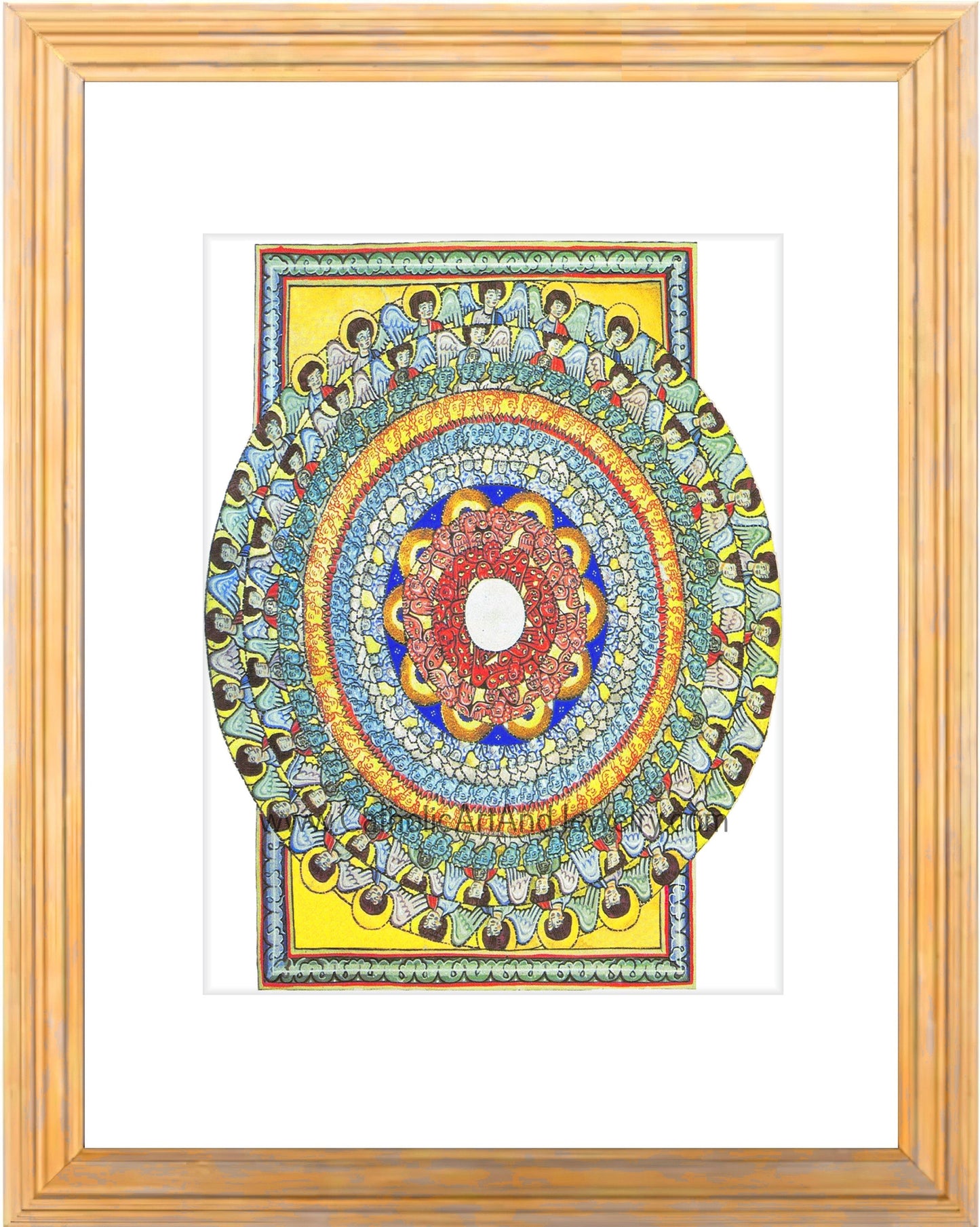 Hildegard of Bingen's Art: All Beings Celebrate Creation – 3 Sizes – circa 1150 A.D. – Medieval Catholic Art Print – Archival Quality