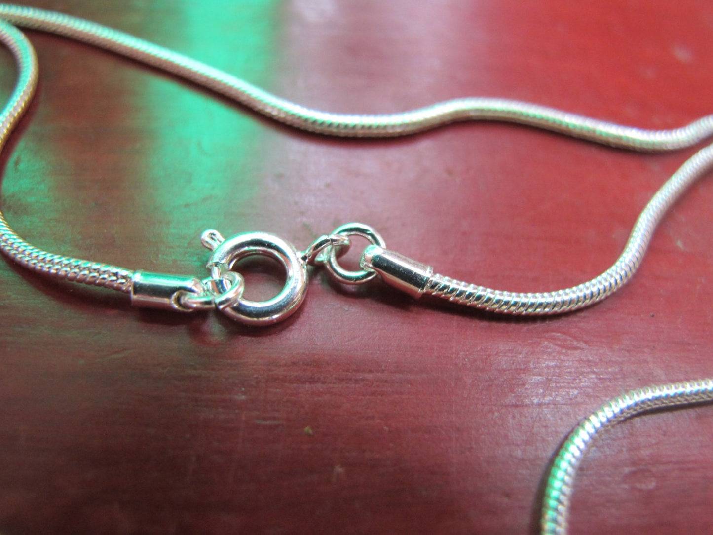 Sterling Plated Silver Snake Chain - 4 Lengths - Necklace - Pendant