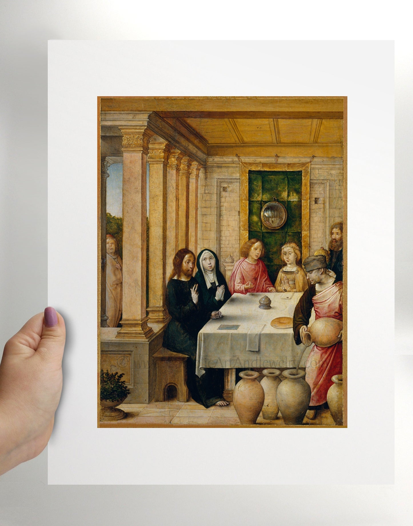 Wedding at Cana – 3 Sizes – Wedding Gift/Anniversary Gift –by Juan de Flandes – Catholic Art Print – Archival Quality