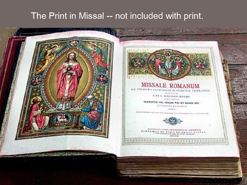Christ the High Priest by Max Schmalzl, from a Roman Missal – Catholic Art Print – Archival Quality