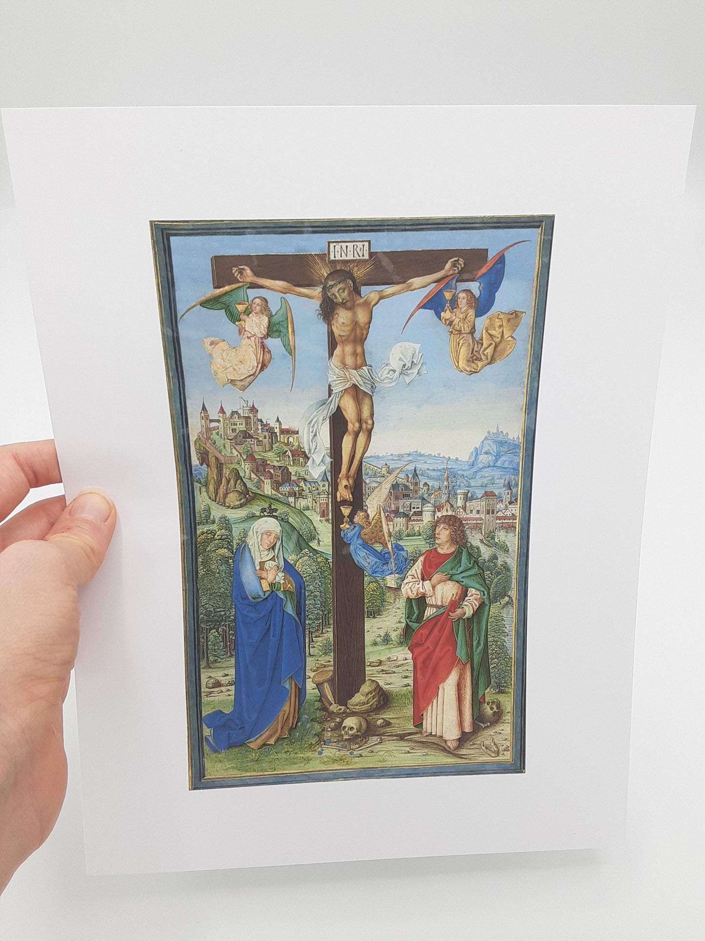 The Crucifixion – Sacrament of the Altar – Medieval Catholic Art Print – Archival Quality – Hi Res