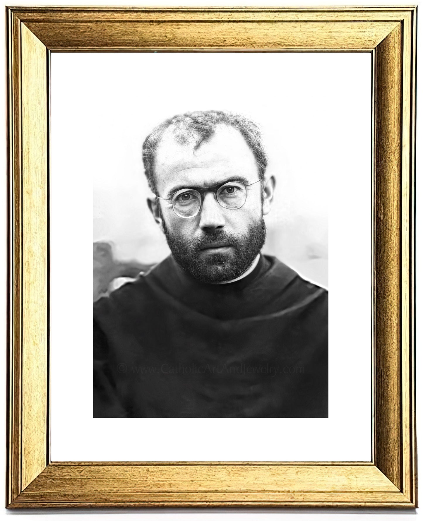 St. Maximilian Kolbe – Younger – Restored Photograph – 3 sizes – Catholic Art Print