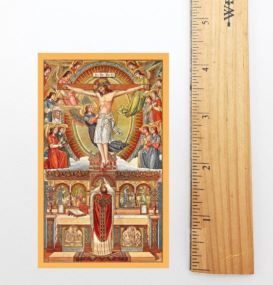 Holy Card – Holy Mass – pack of 10/100/1000 – Restored Vintage Holy Card