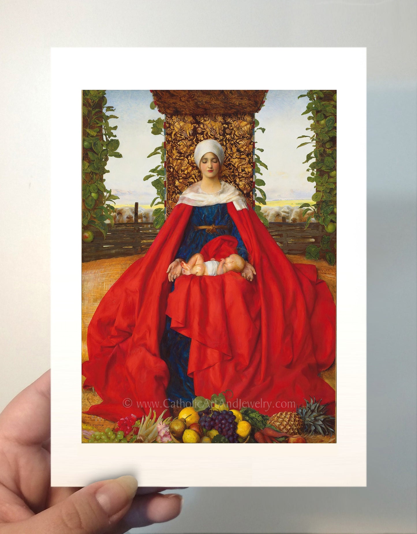 Our Lady of the Fruits of the Earth – Frank Cadogan Cowper – Beautiful Catholic Art Print