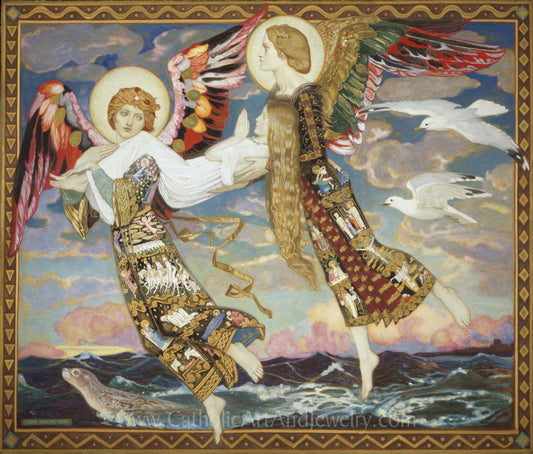 St. Bride (St. Brigid) – by John Duncan – Catholic Art Print – Archival Quality