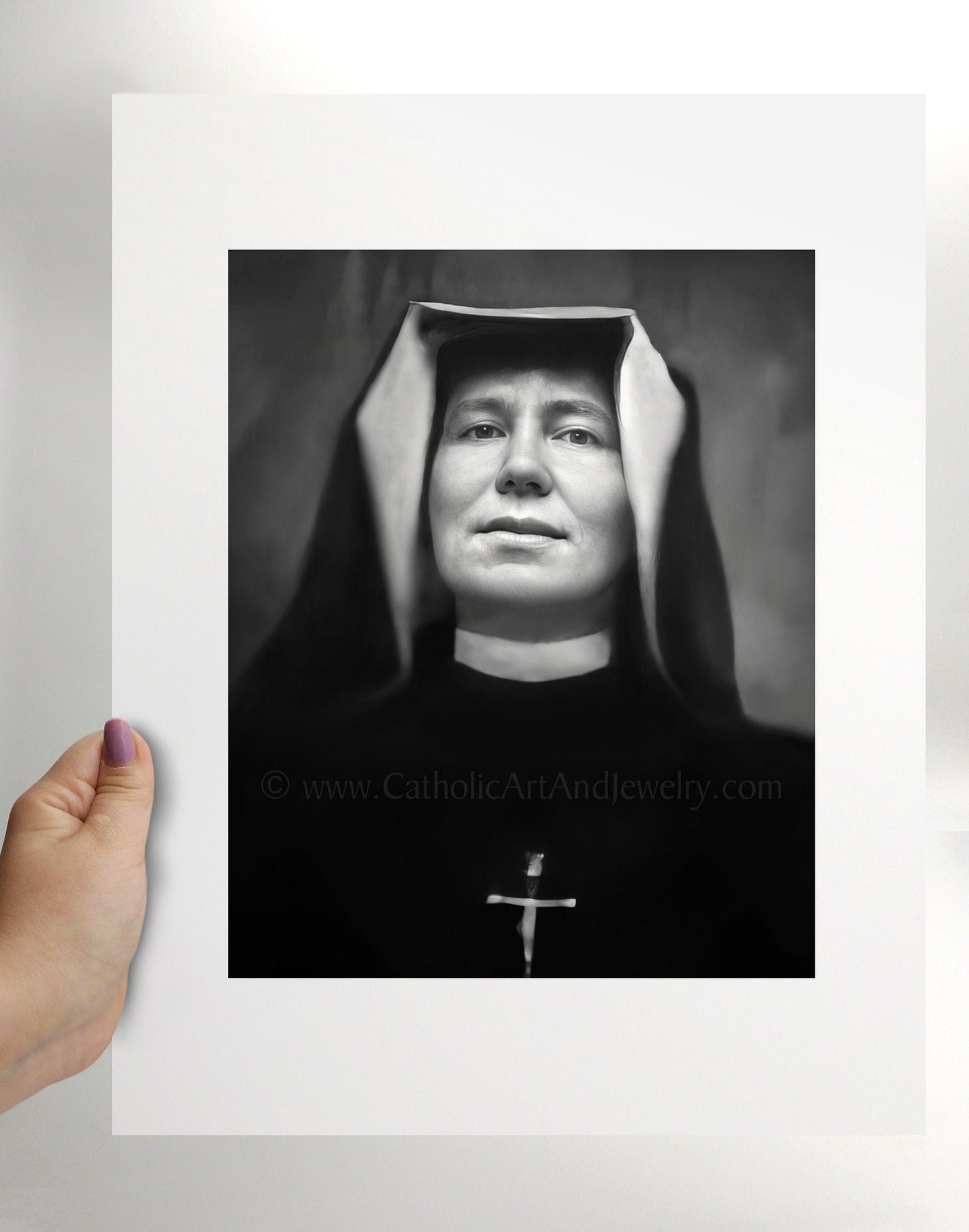 St. Faustina – Exclusive Photo – 3 sizes – Catholic Art Print – Archival Quality – Catholic Gift – Polish Saint – Divine Mercy – Devotion