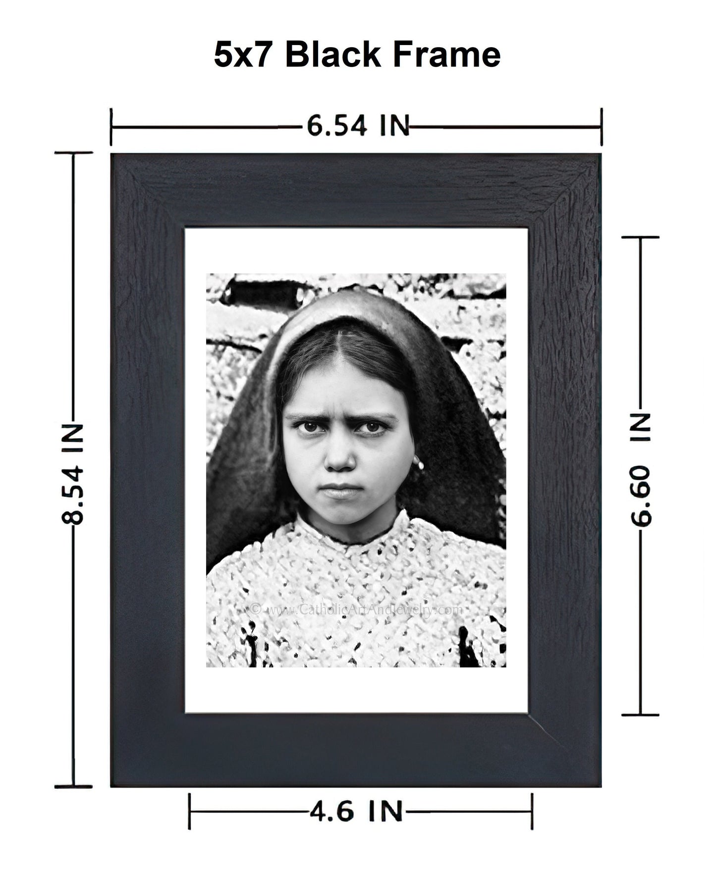 Exclusive! St. Jacinta of Fatima - AI Restored Photo! - 3 sizes - Vintage Catholic Art - Archival Quality