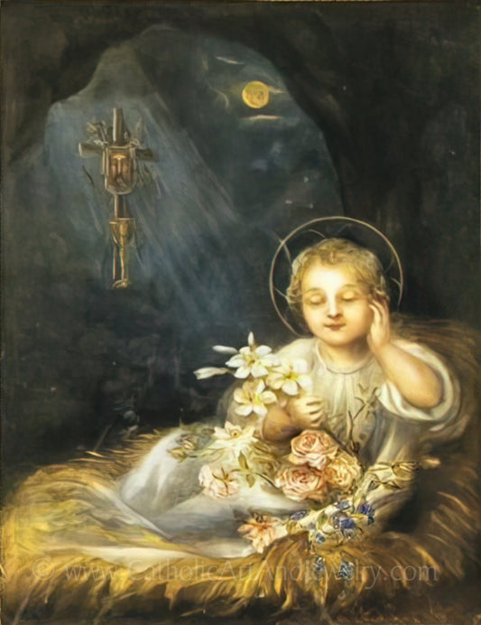 St Therese's Dream of the Child Jesus – Painting by St Therese of Lisieux – 3 sizes – Catholic Art Print
