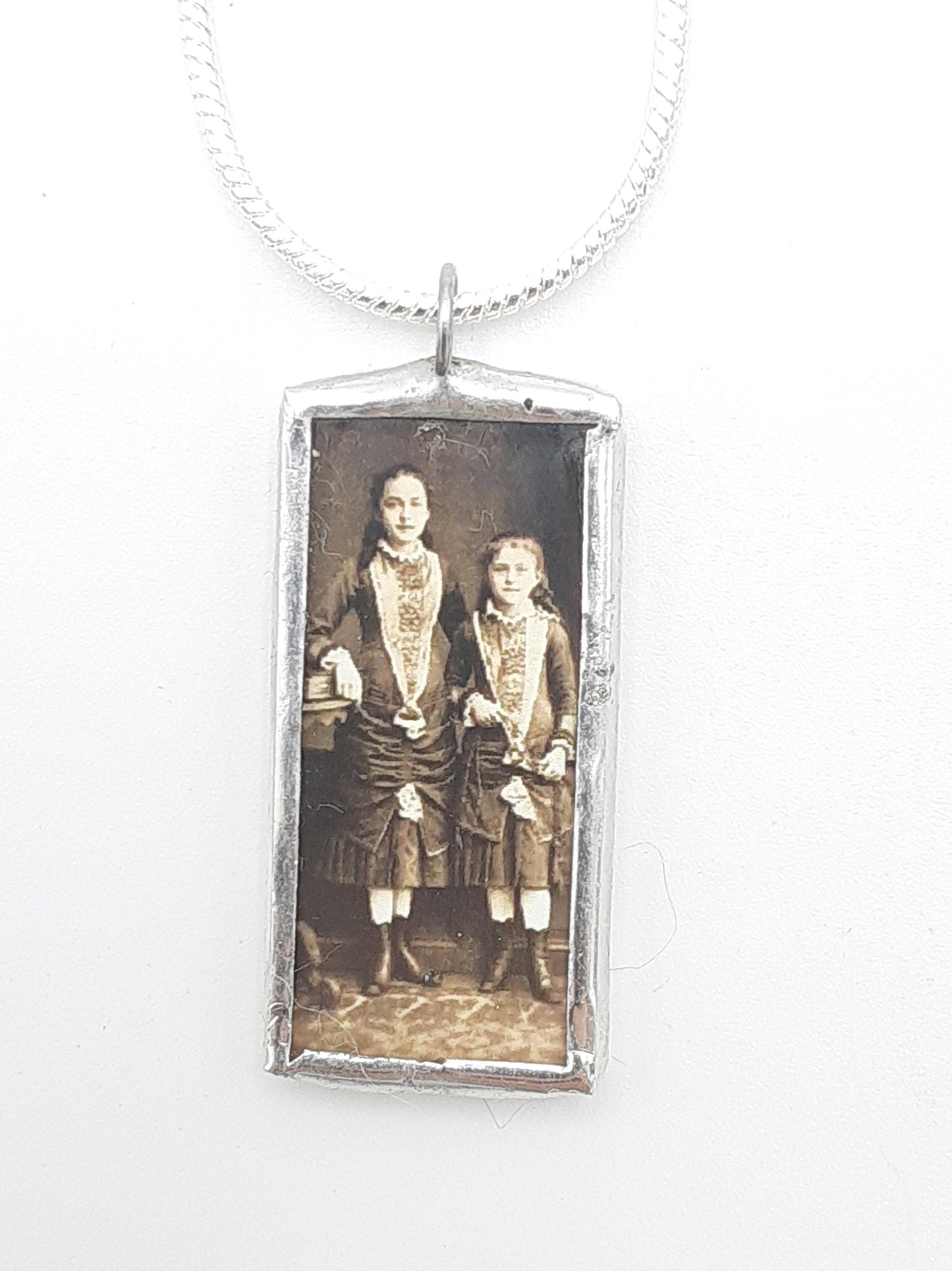 Saint Therese and Celine Medal - Hand Soldered Charm Pendant - Catholic Jewelry