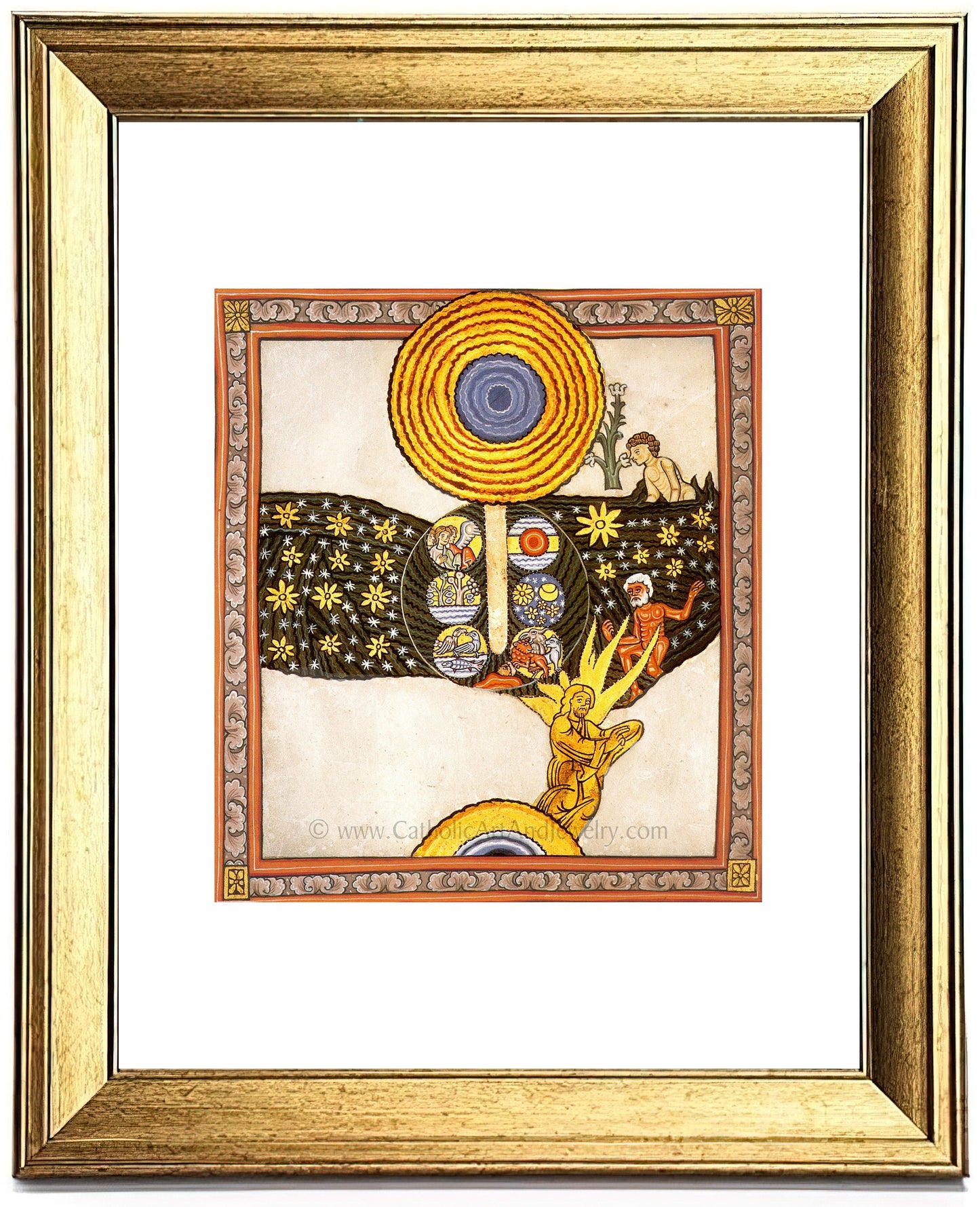 Hildegard of Bingen's Art: The Redeemer – 3 sizes – circa 1150 A.D. – Medieval Catholic Art Print – Archival Quality