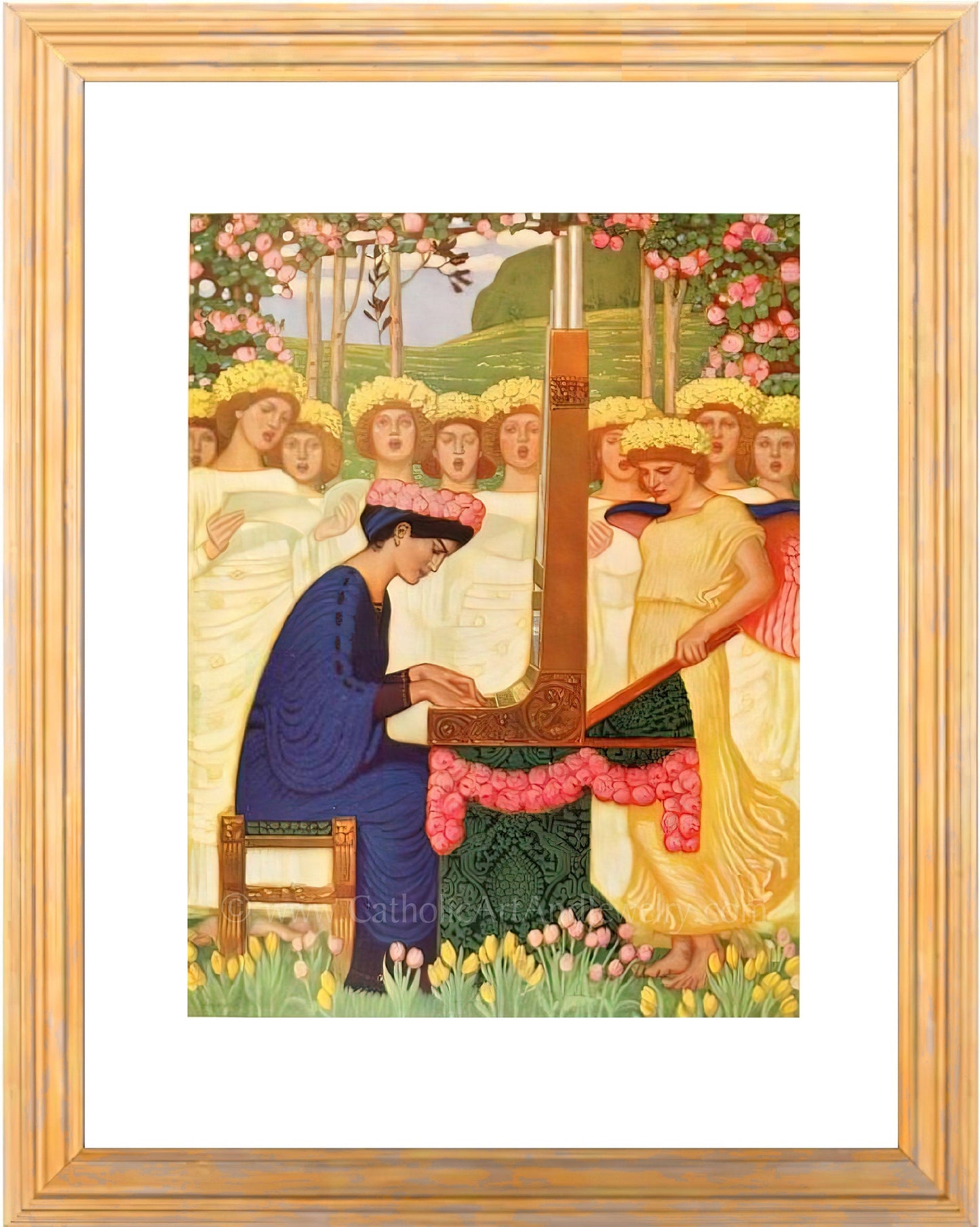 St. Cecilia – 3 sizes – by Franz Kunz – Saints Mentioned in Mass – Catholic Gift – Confirmation Gift