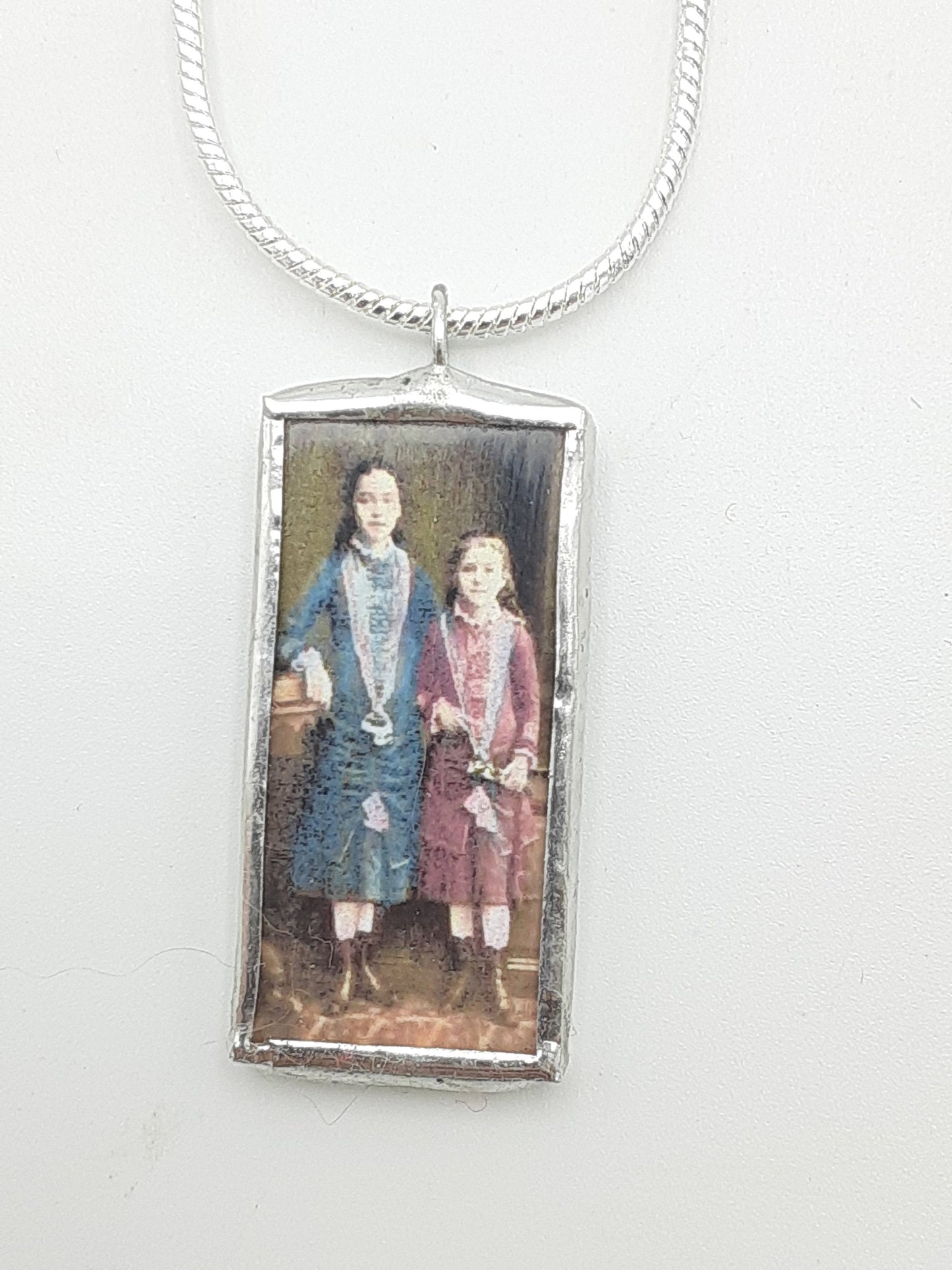 Saint Therese and Celine Medal - Hand Soldered Charm Pendant - Catholic Jewelry