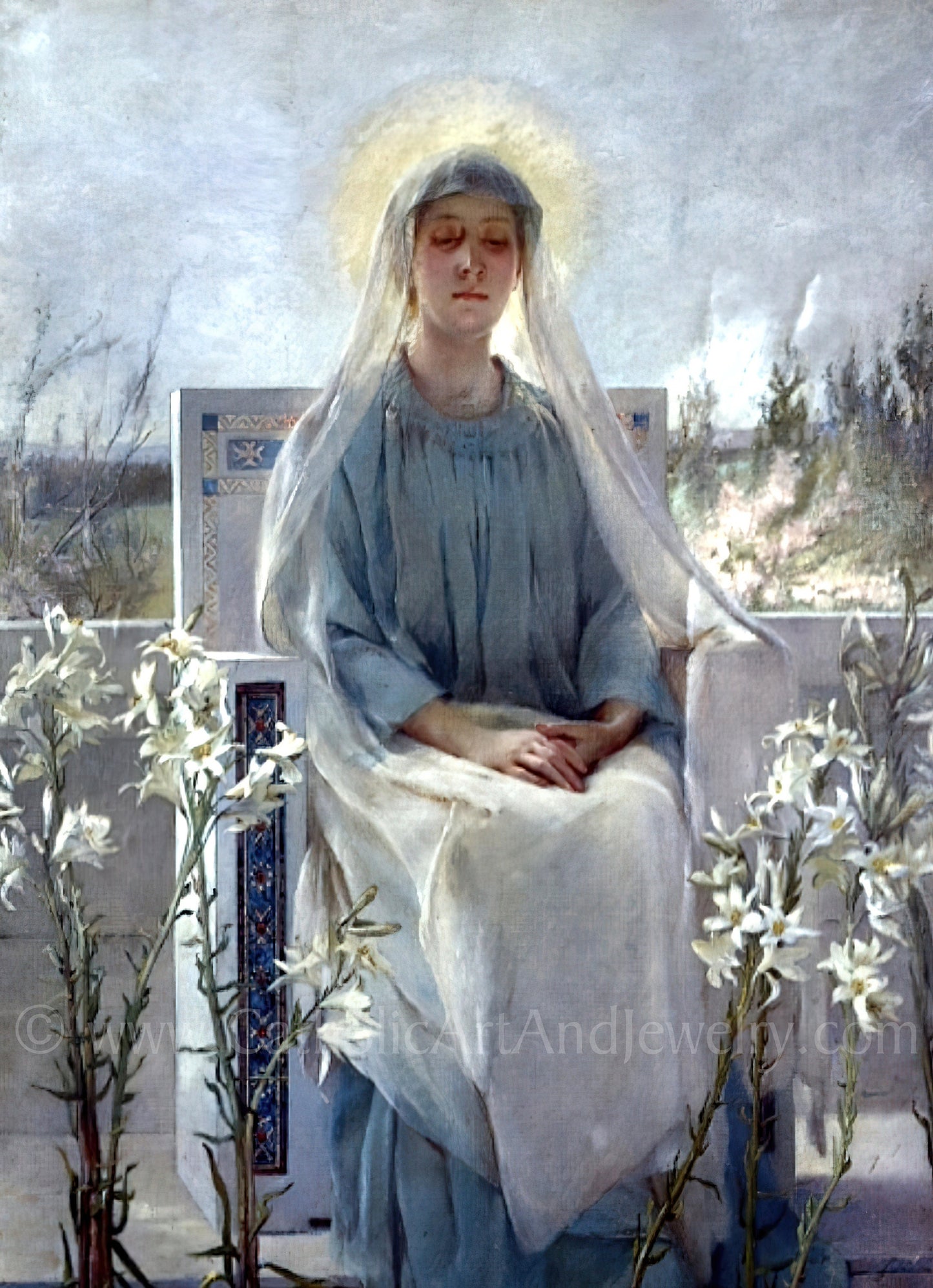 Meditation of The Holy Virgin (1889) bySarah Paxton Ball Dodson