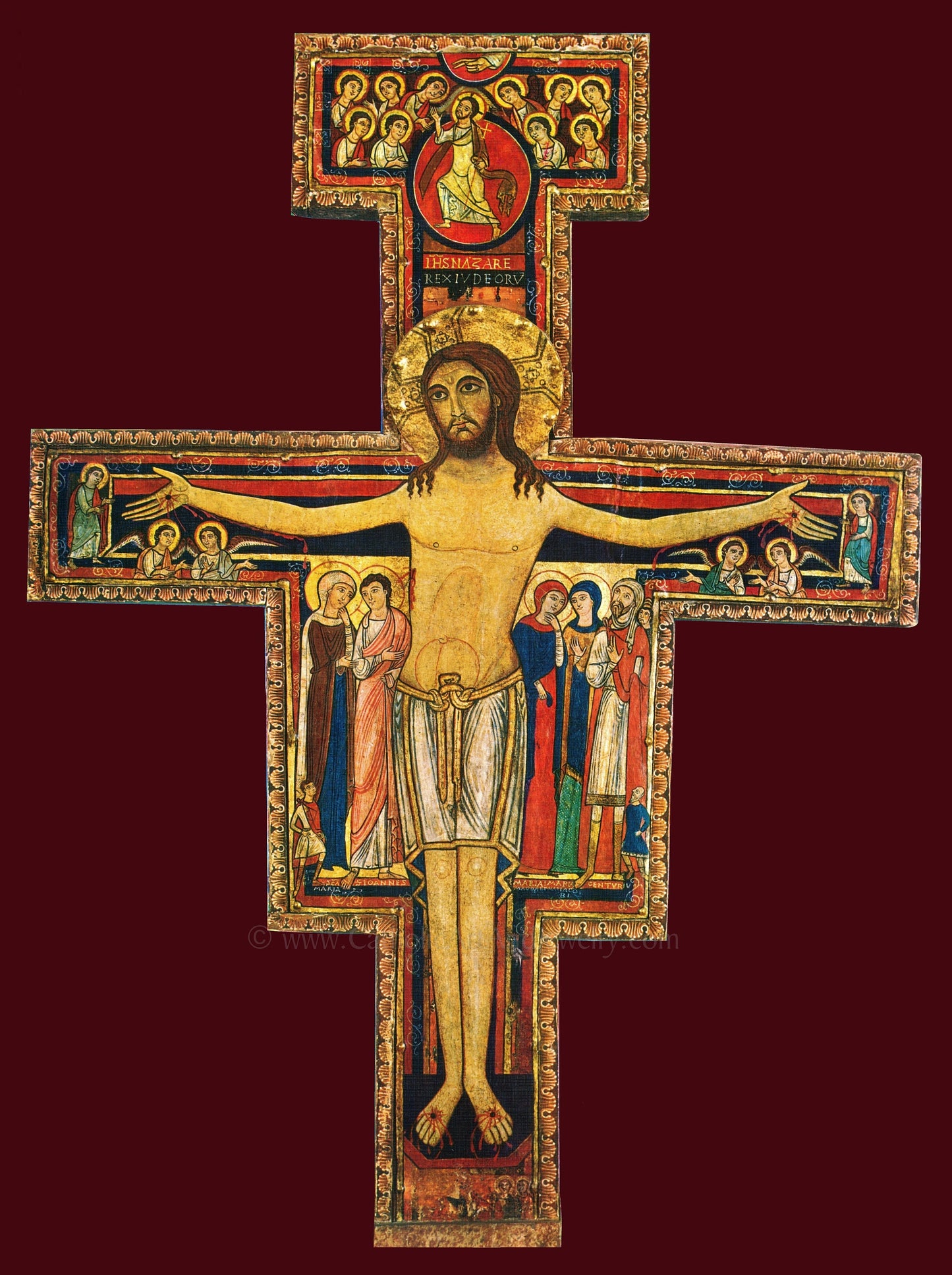 San Damiano Cross – Franciscan Cross – Crucifixion – 4 sizes – Catholic Gift