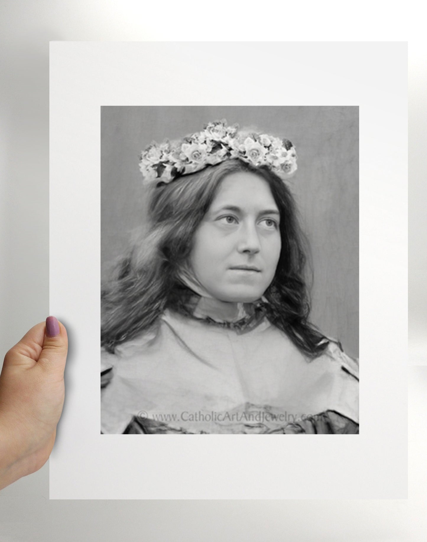 St. Therese – Crown of Roses – Exclusive Photo Restoration!