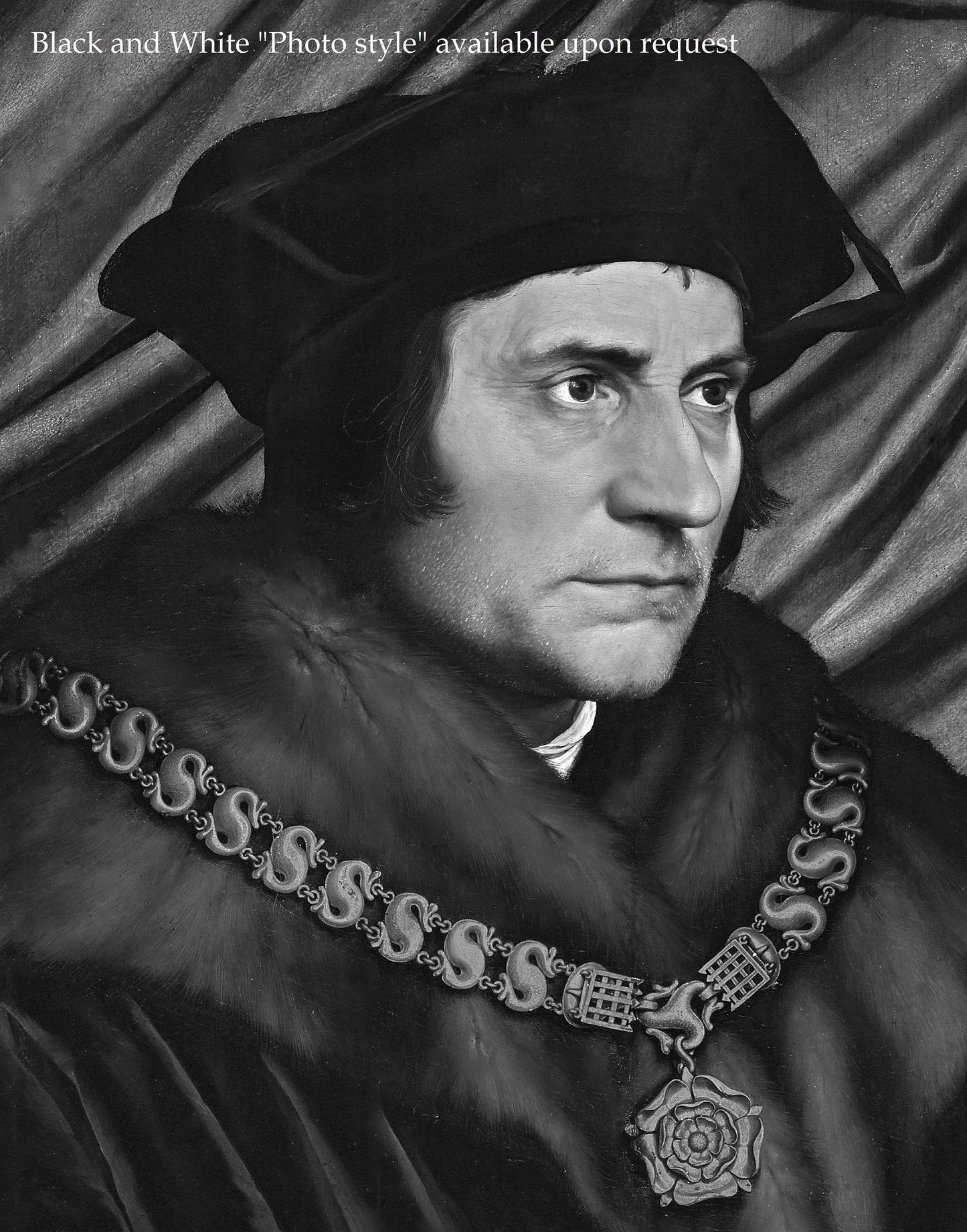 St. Thomas More – Photo Style B&W – Catholic Art – Archival Quality