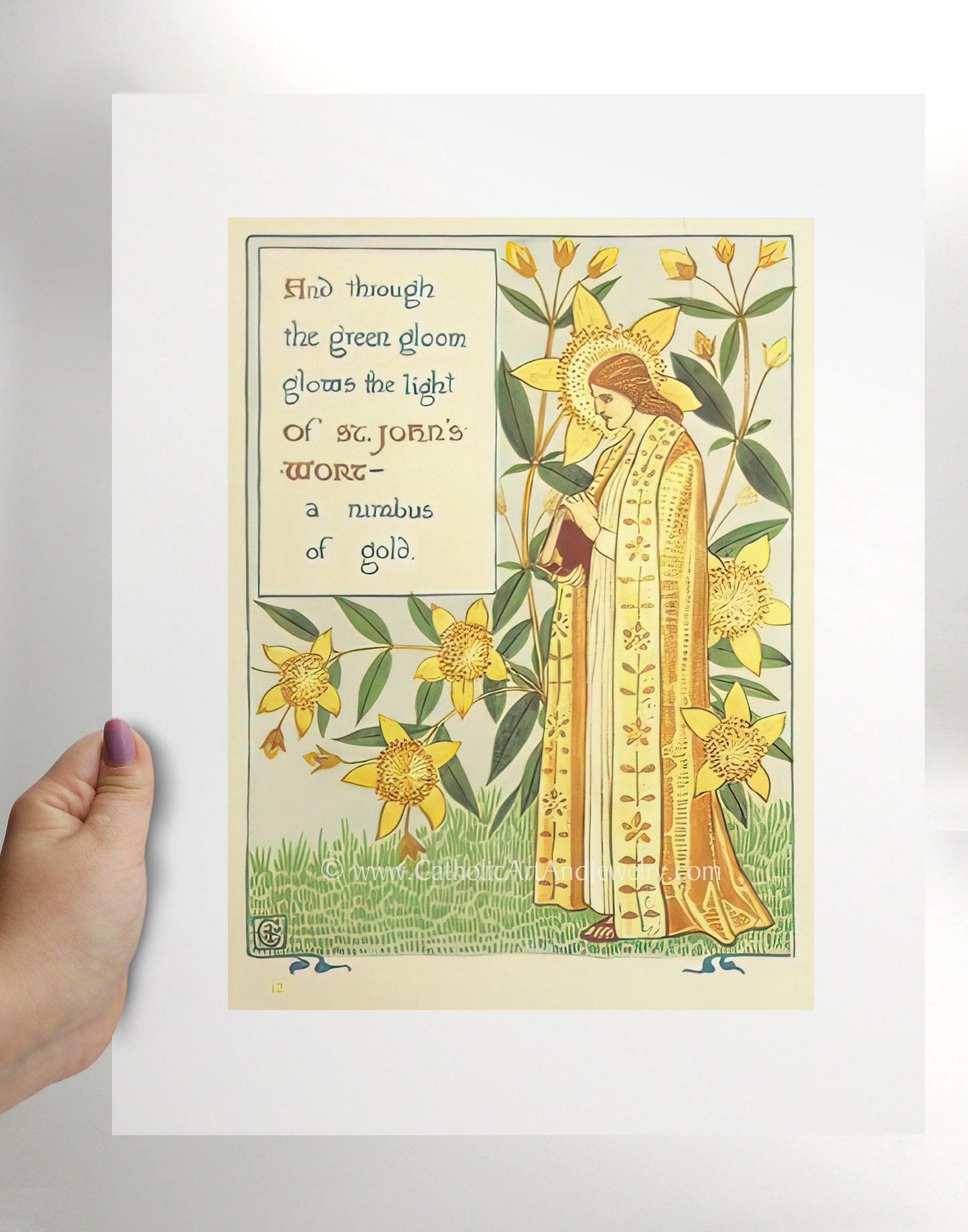 St. John’s Wort – Catholic Art Print – Catholic Gift