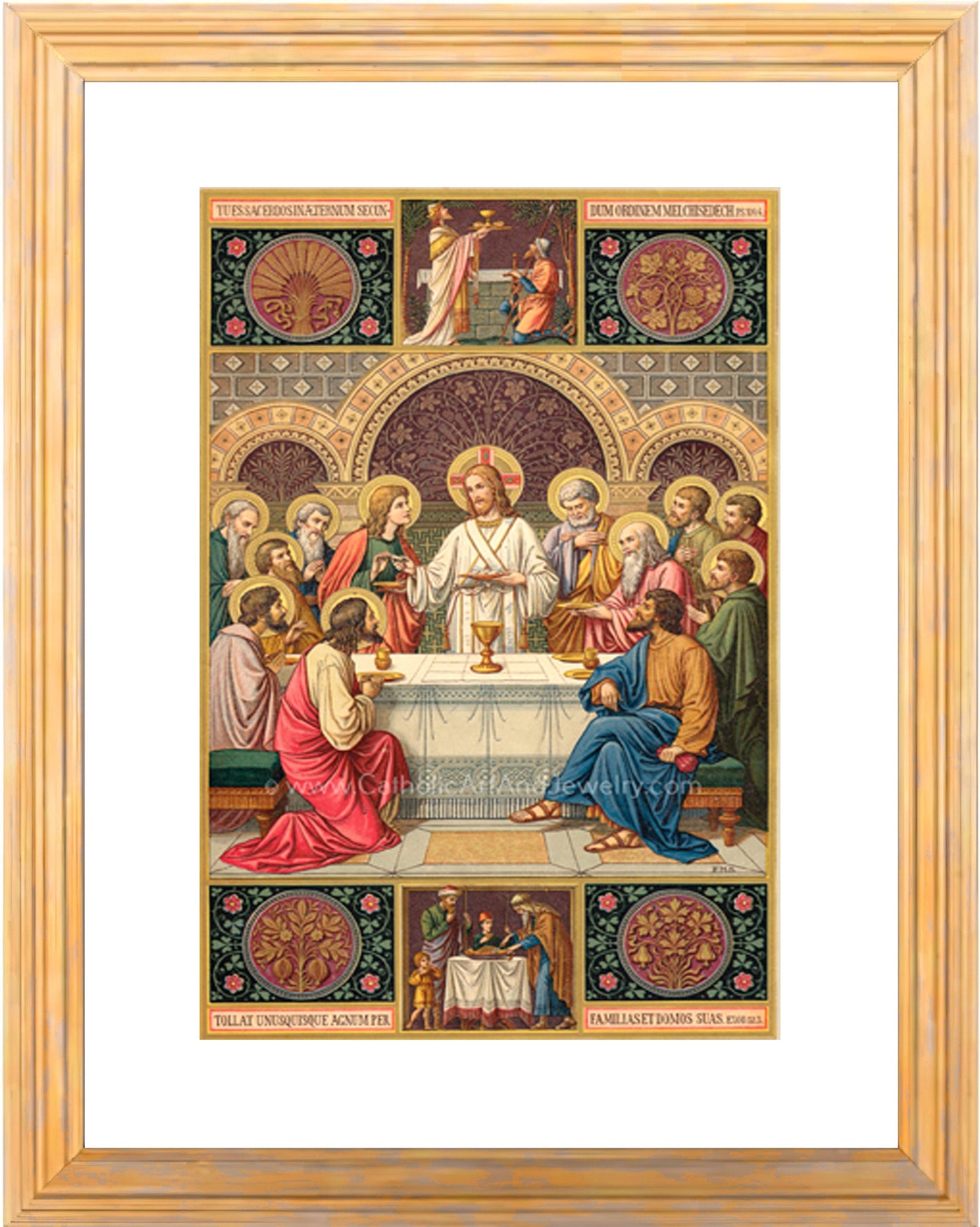 The Last Supper – 3 sizes – by Max Schmalzl, from a Roman Missale – Catholic Art Print – Archival Quality