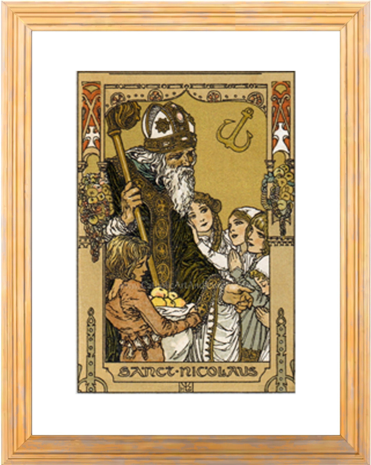 St. Nicholas – Heinrich Lefler – Catholic Art Print