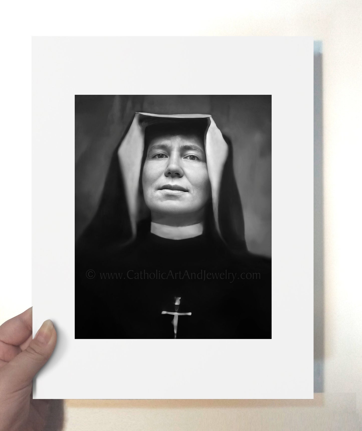 St. Faustina – Exclusive Photo – 3 sizes – Catholic Art Print – Archival Quality – Catholic Gift – Polish Saint – Divine Mercy – Devotion