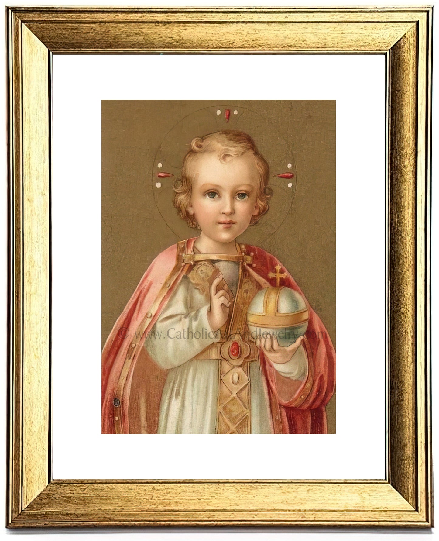 Infant of Prague – based on a Vintage Holy Card – Catholic Art Print