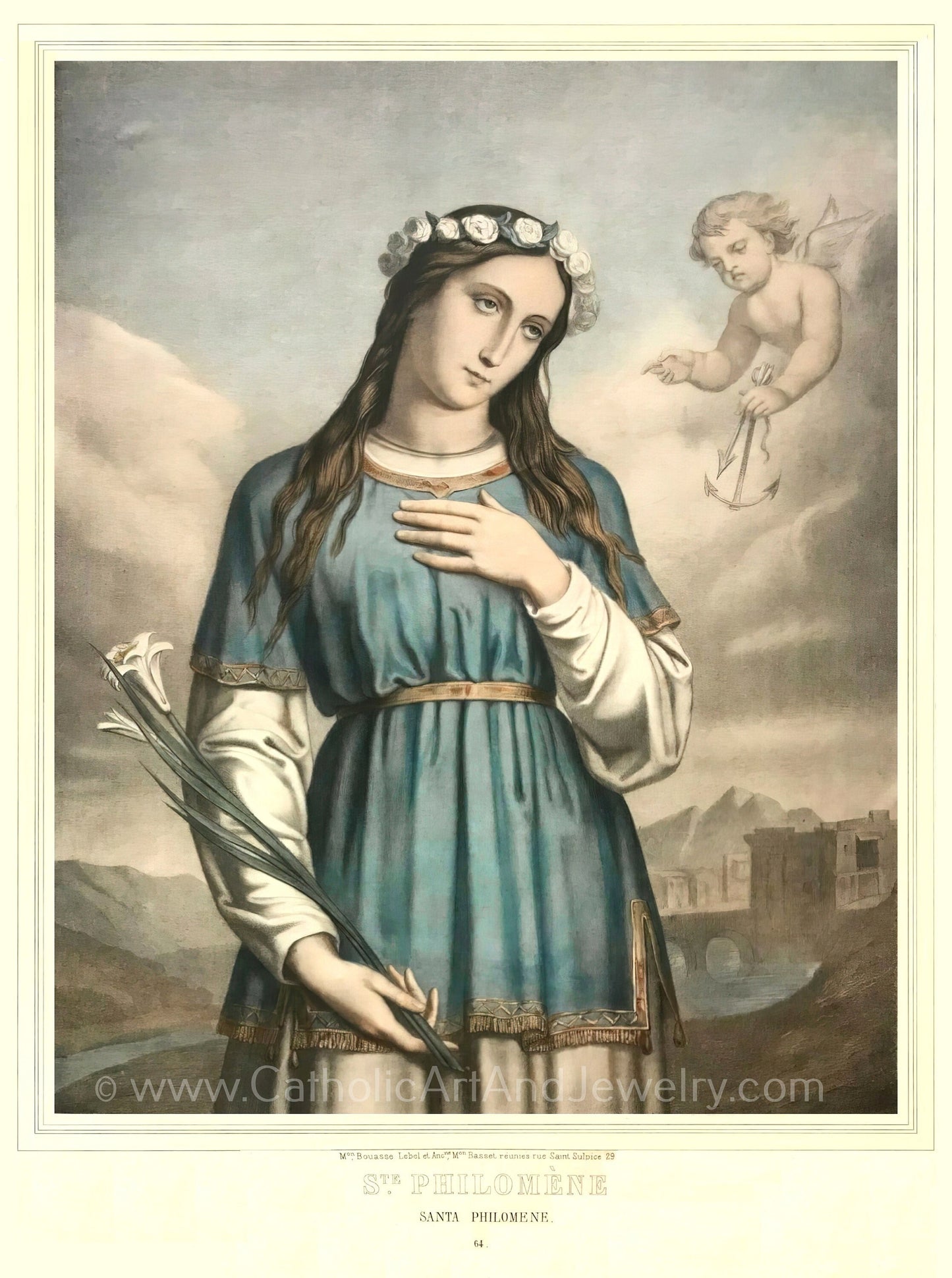 St. Philomena – Catholic Art Print – Archival Quality
